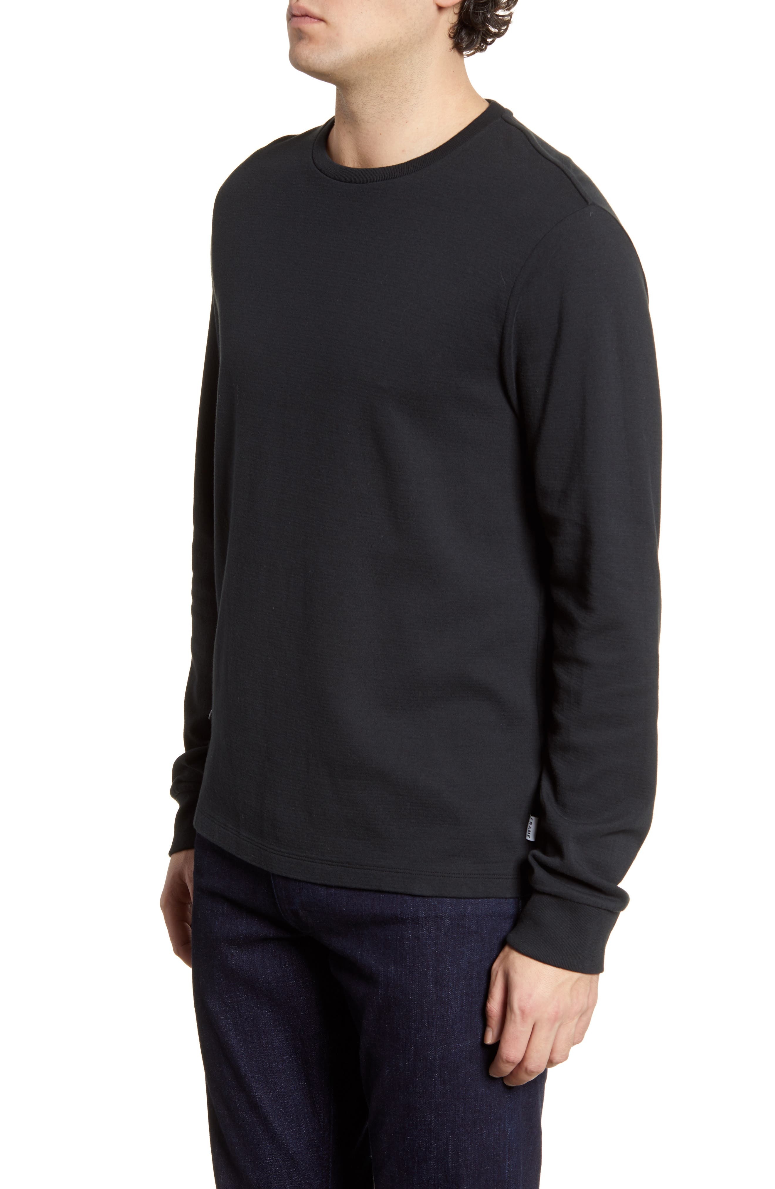 Duo Fold Long Sleeve Cotton T-Shirt - 3