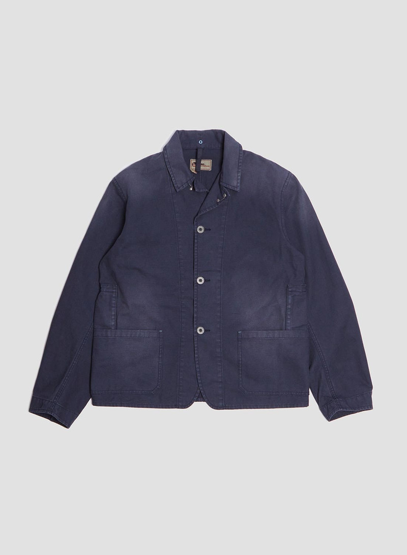 Navvie Blazer Canvas in Black Navy 1