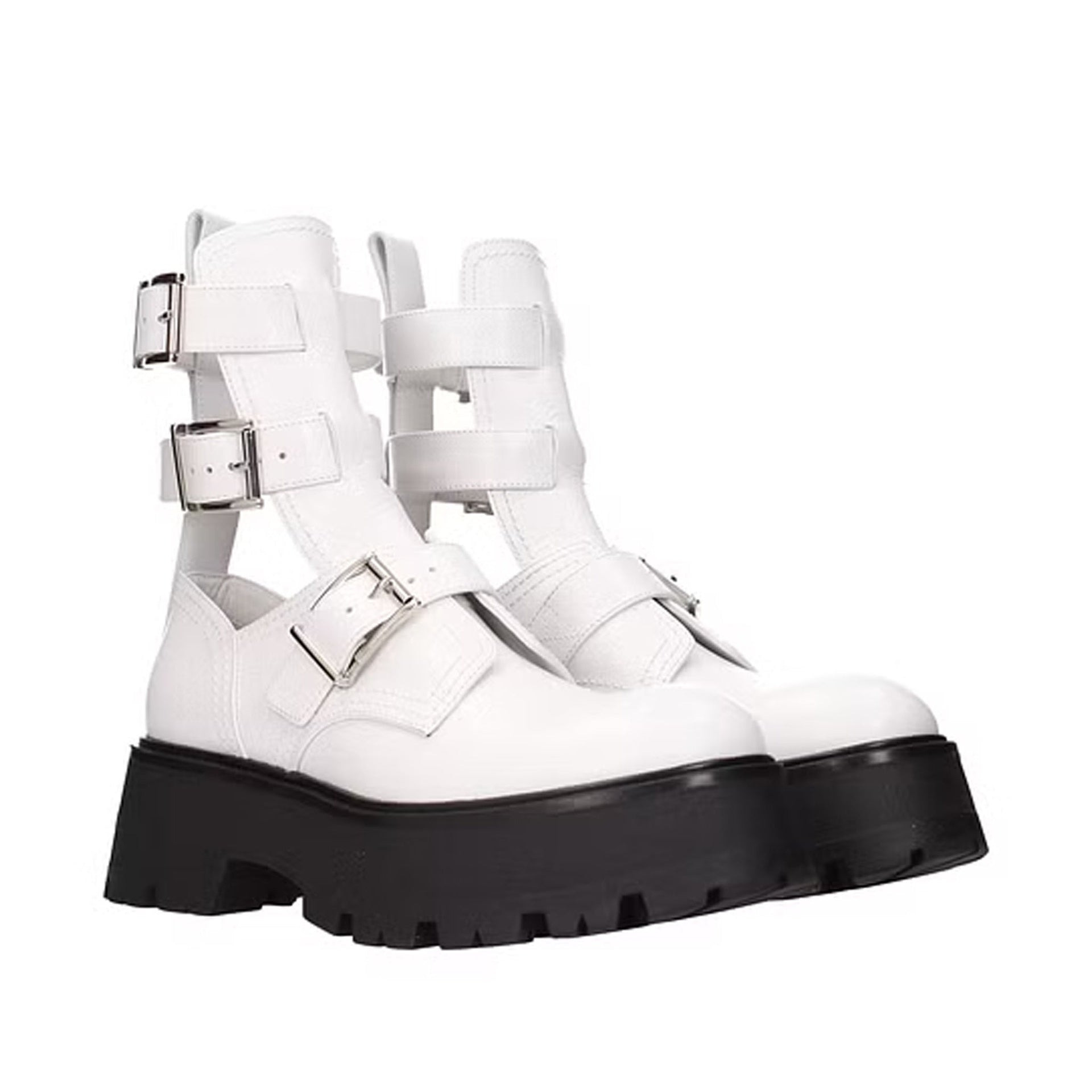 Alexander Mcqueen Leather Ankle Boots Women - 2