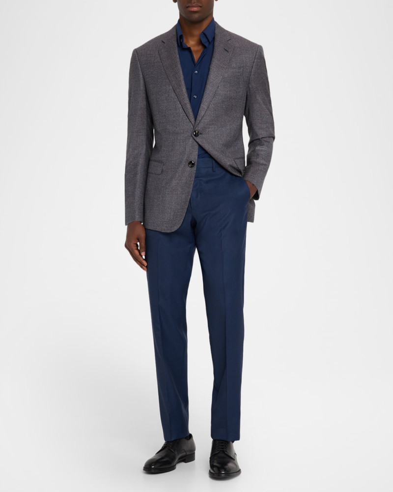 GIORGIO ARMANI Men's Check-Textured G Line Sport Coat outlook