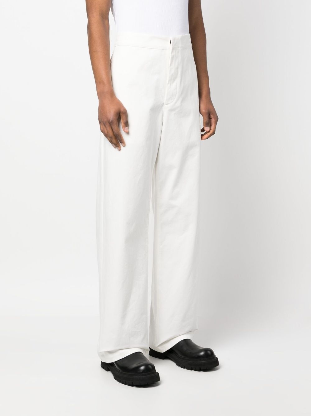 high-waisted straight-leg trousers - 3