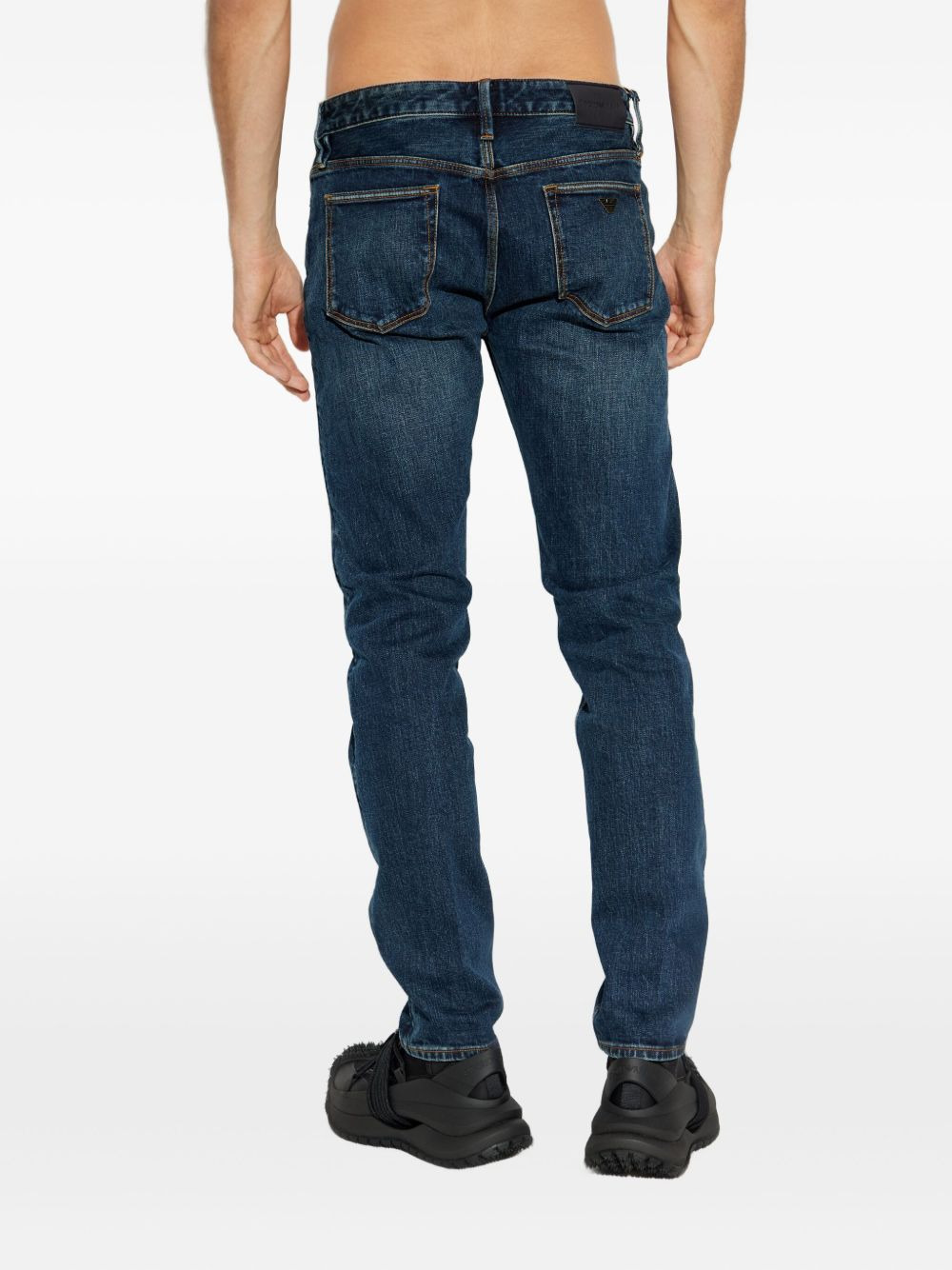 logo-plaque jeans - 4