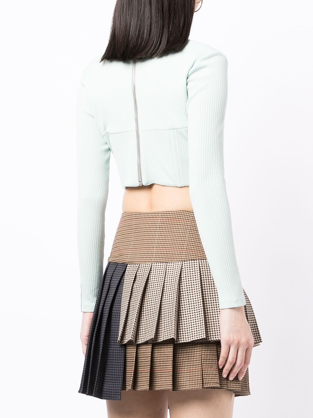 ribbed sweetheart-neck top - 4