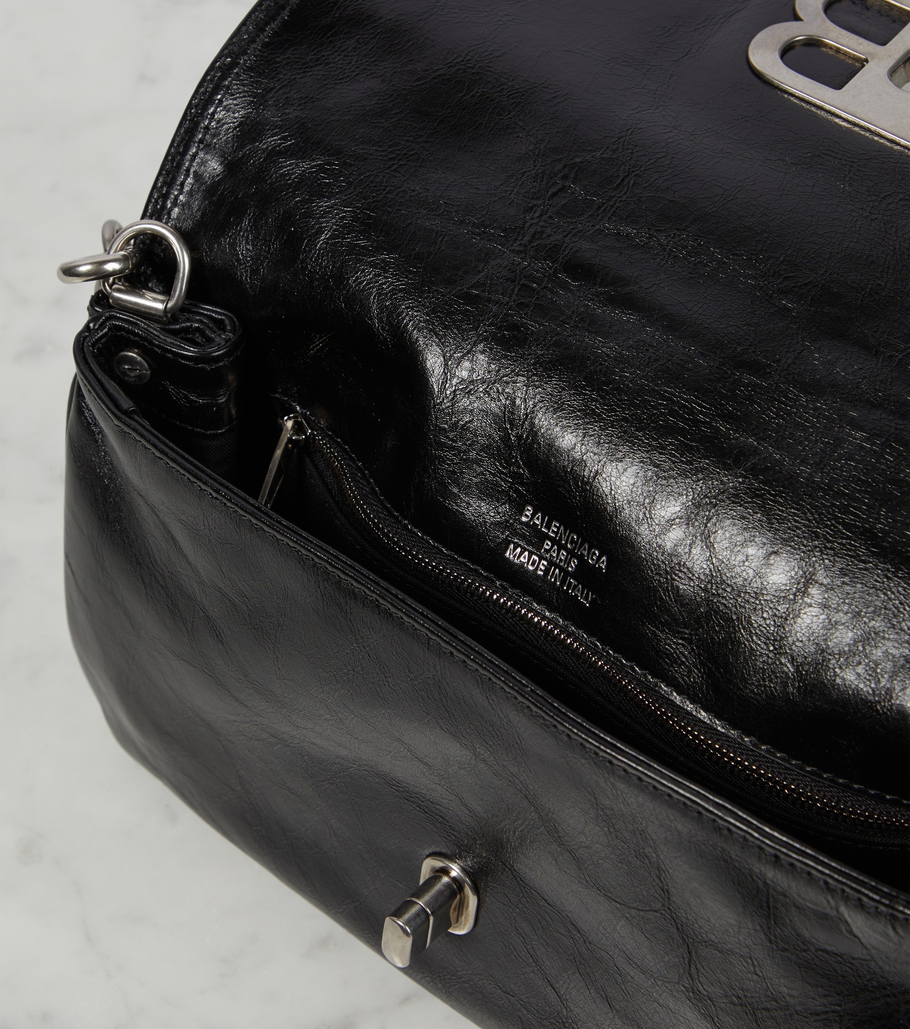 BB Soft Small Flap leather shoulder bag - 3
