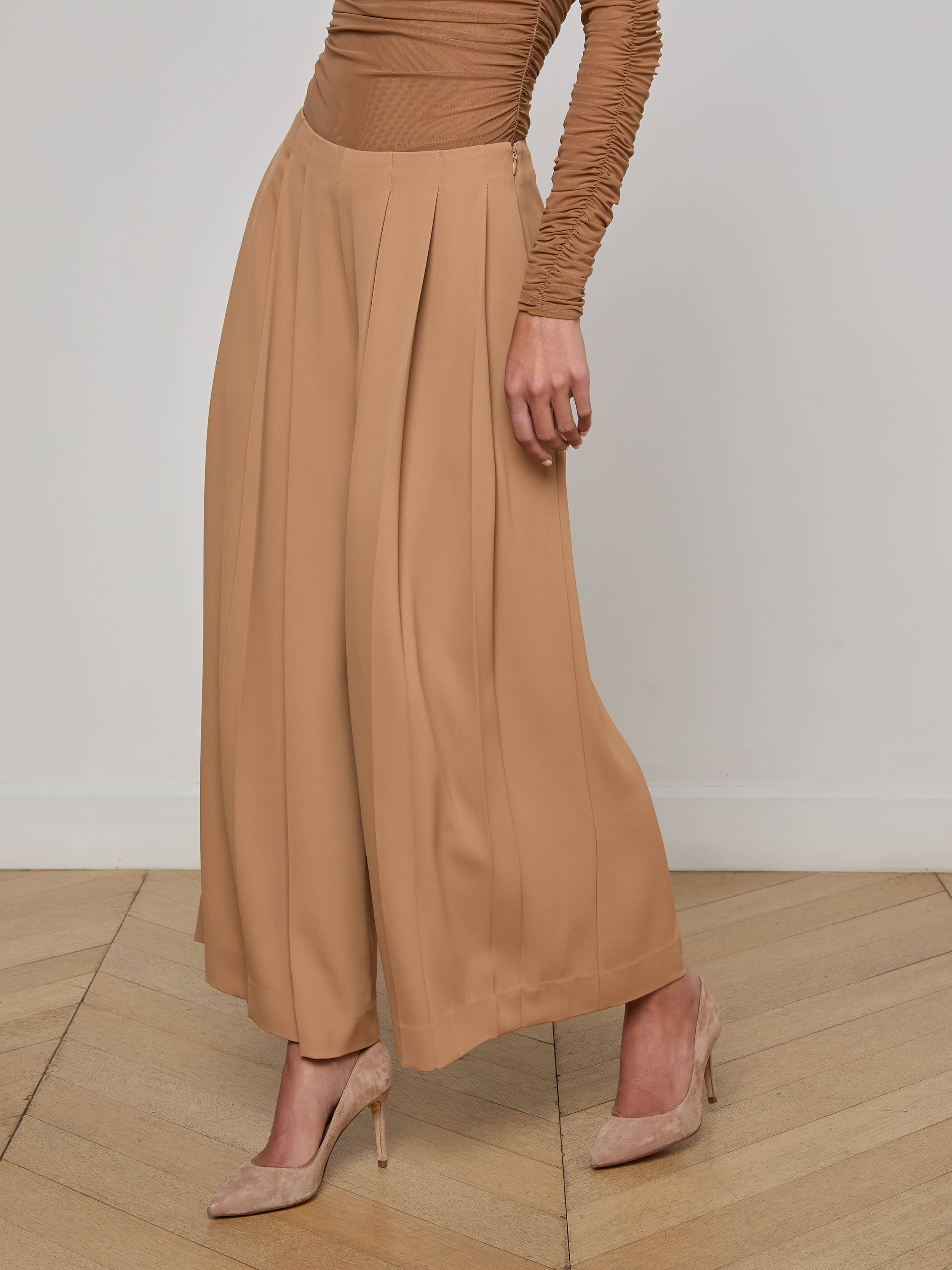 Novalynn Cropped Pleated Pant - 4