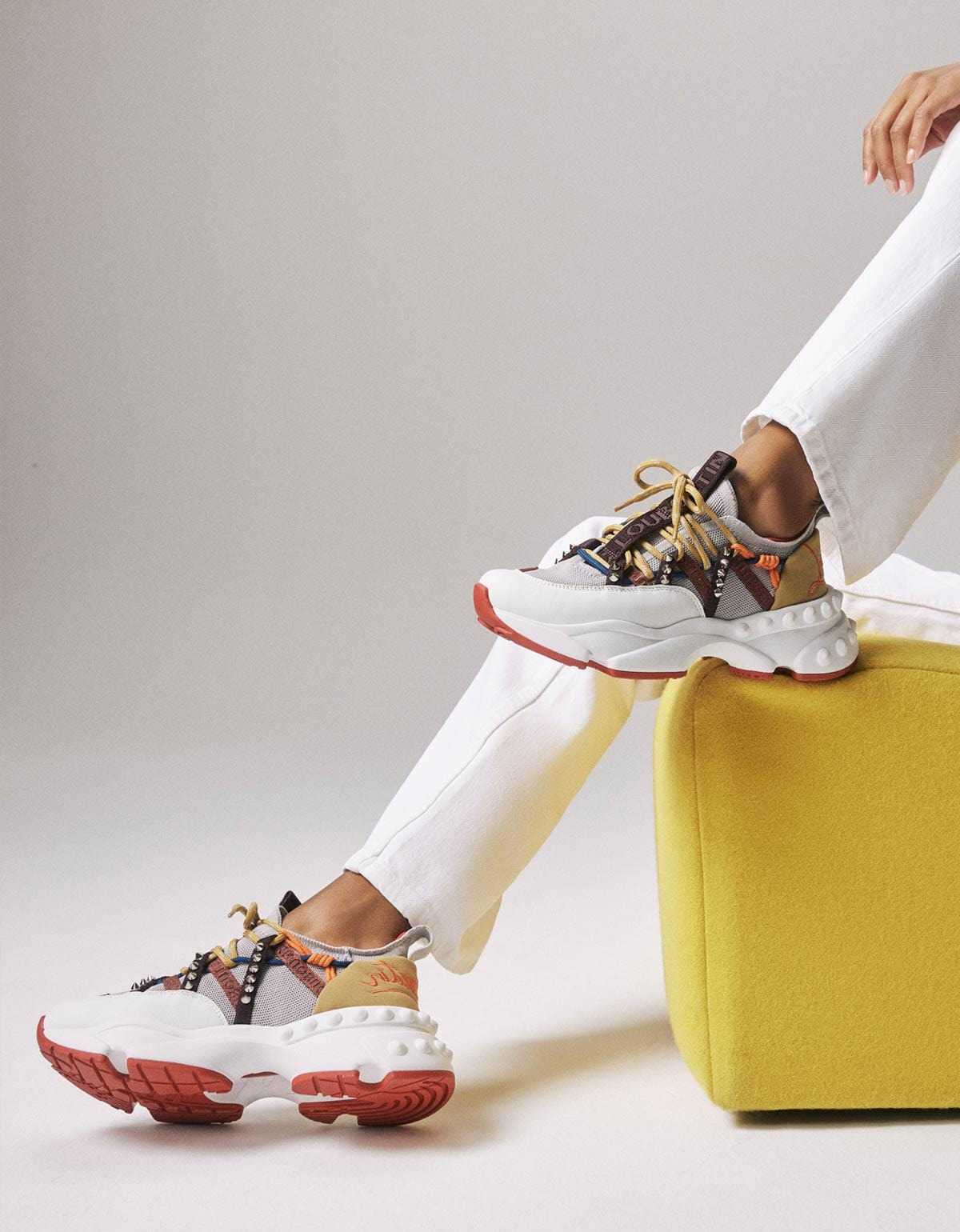 Christian Louboutin Trailnrun Grey Running Trainers - 2