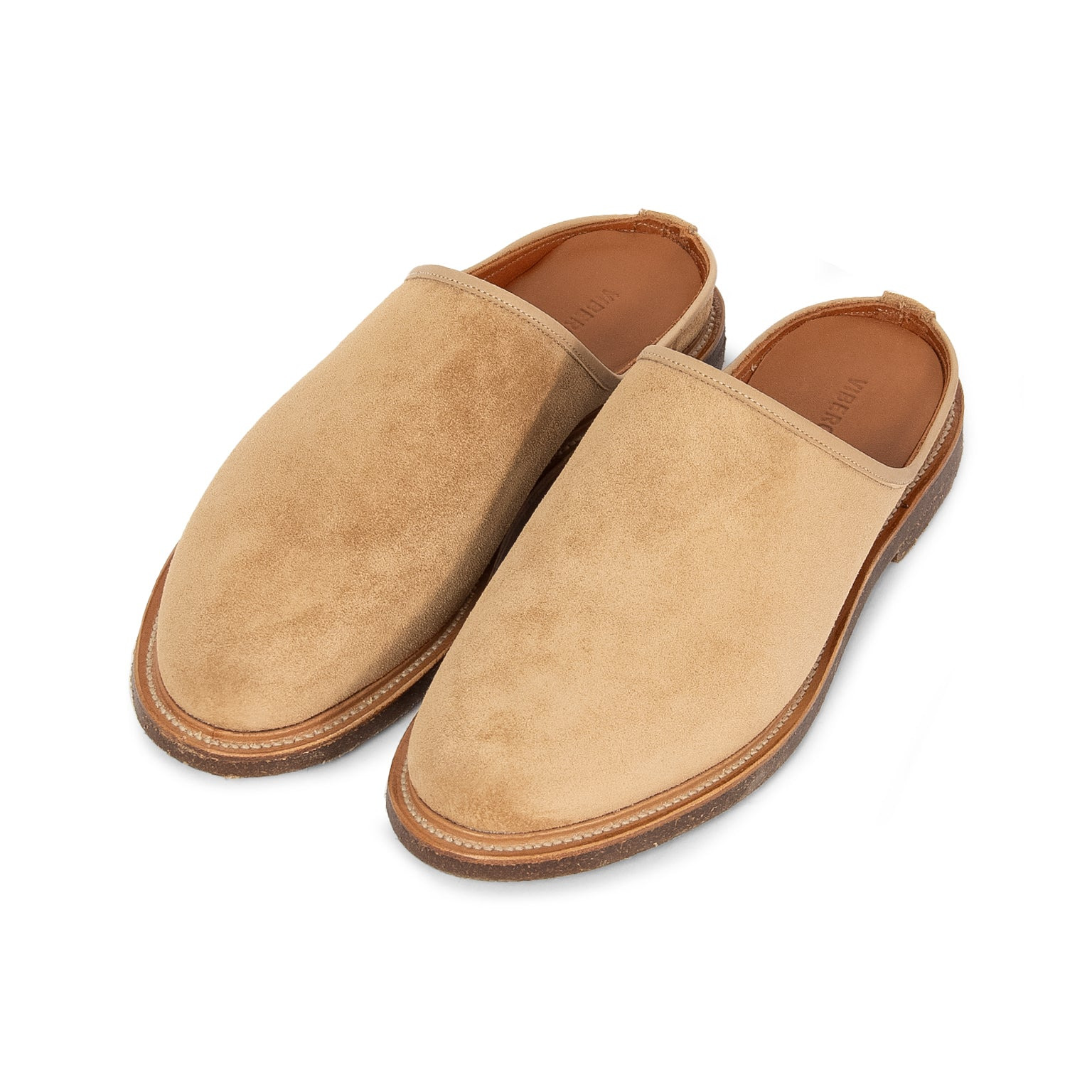 Mule - Peanut Papillon Calf Suede - 2
