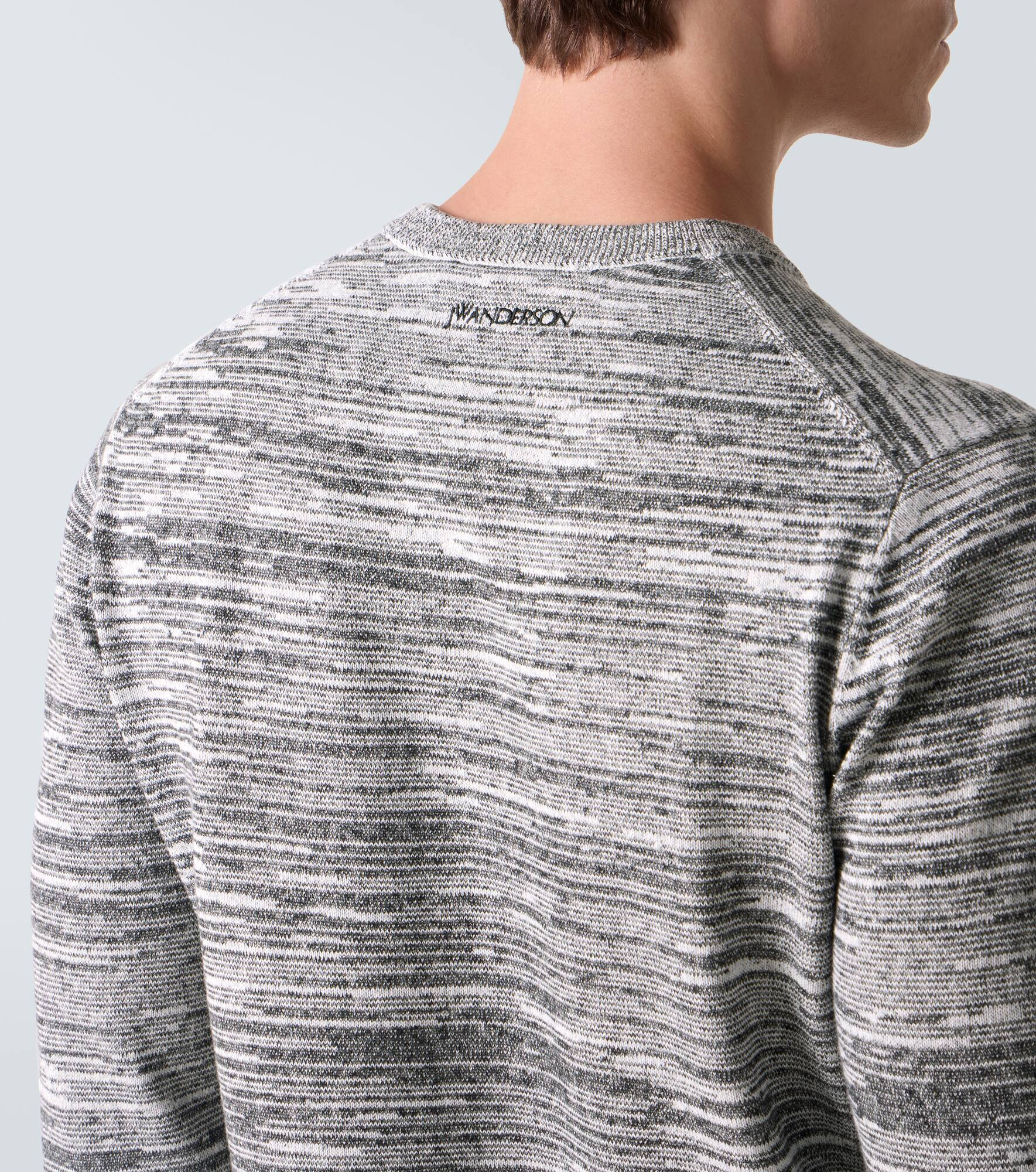 Cotton and linen-blend Henley shirt - 7