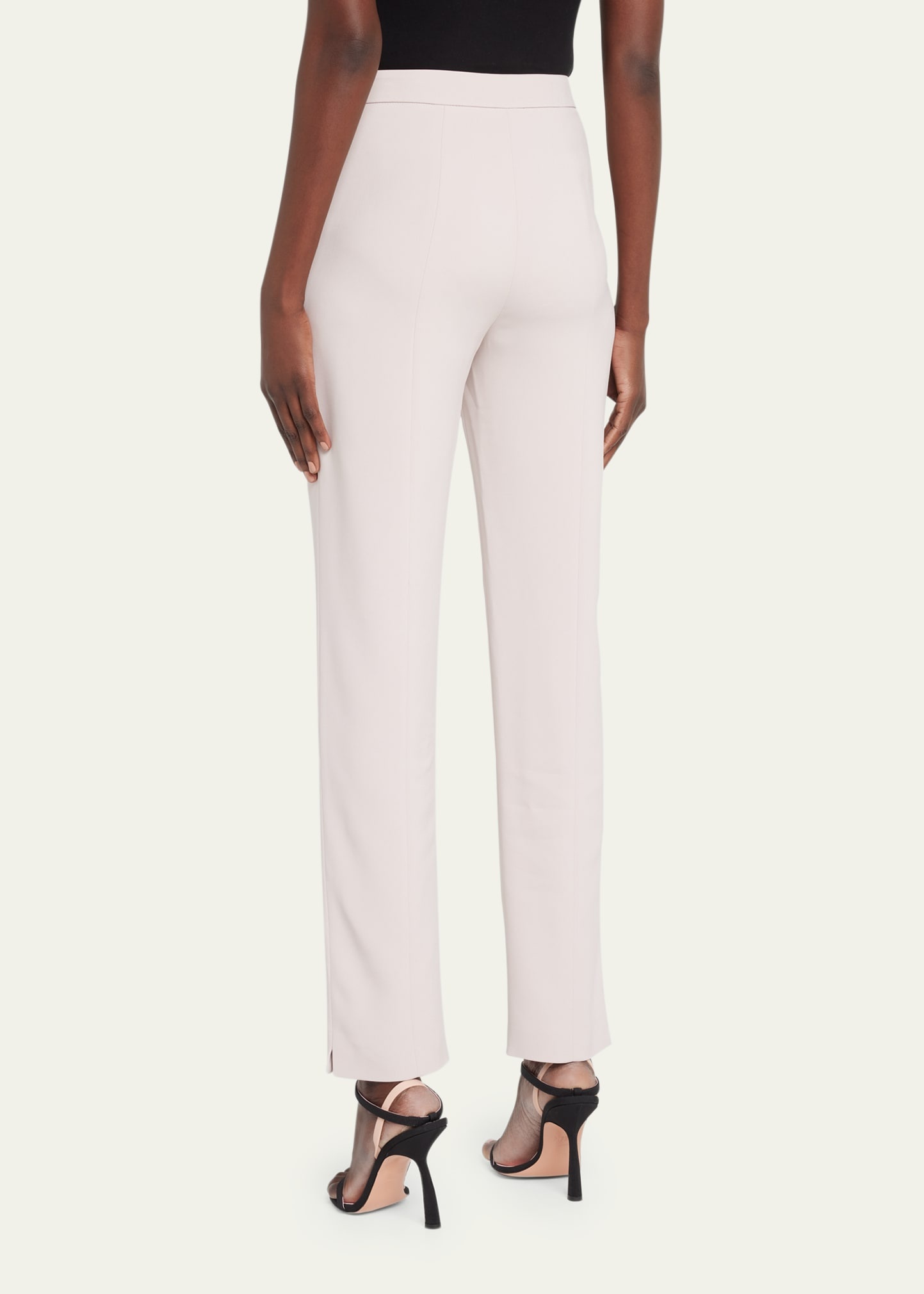 Viscose Cady Straight-Leg Trousers - 3
