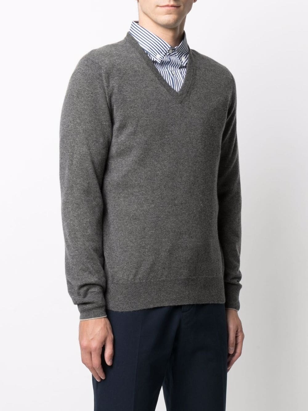 V-neck cashmere jumper - 3