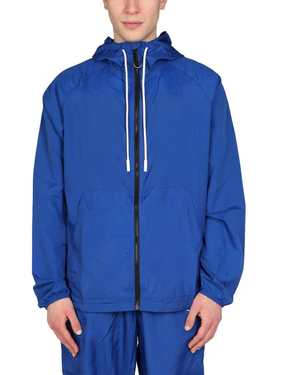 MARCELO BURLON COUNTY OF MILAN CROSS PRINT WINDBREAKER JACKET - 1