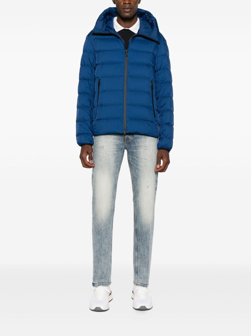 EMPORIO ARMANI quilted hooded jacket outlook