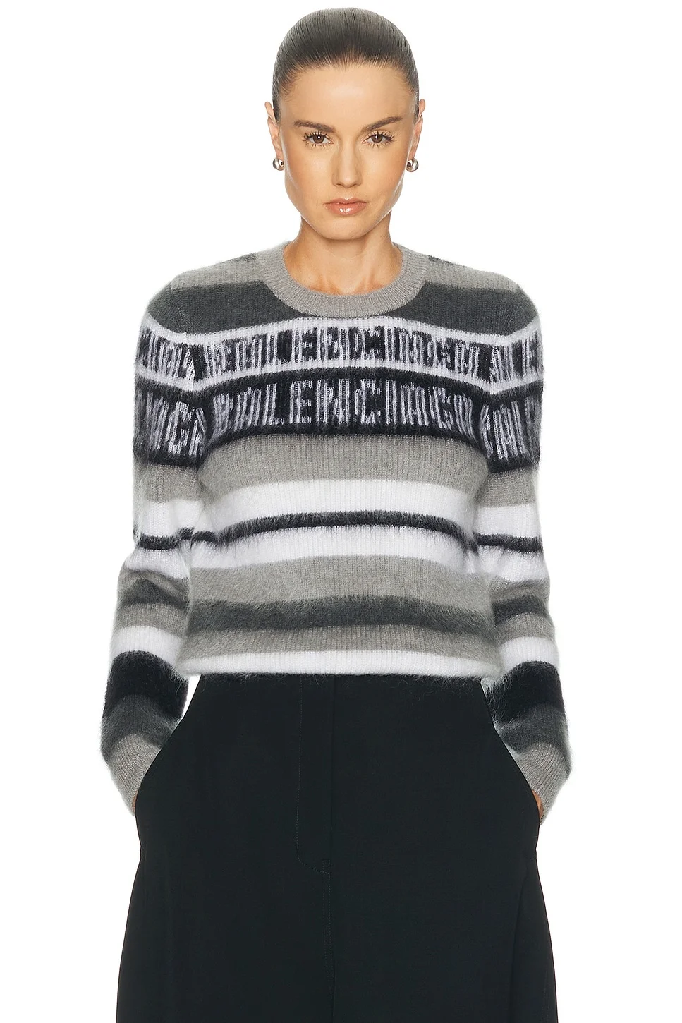 Stripped Crewneck Sweater - 1