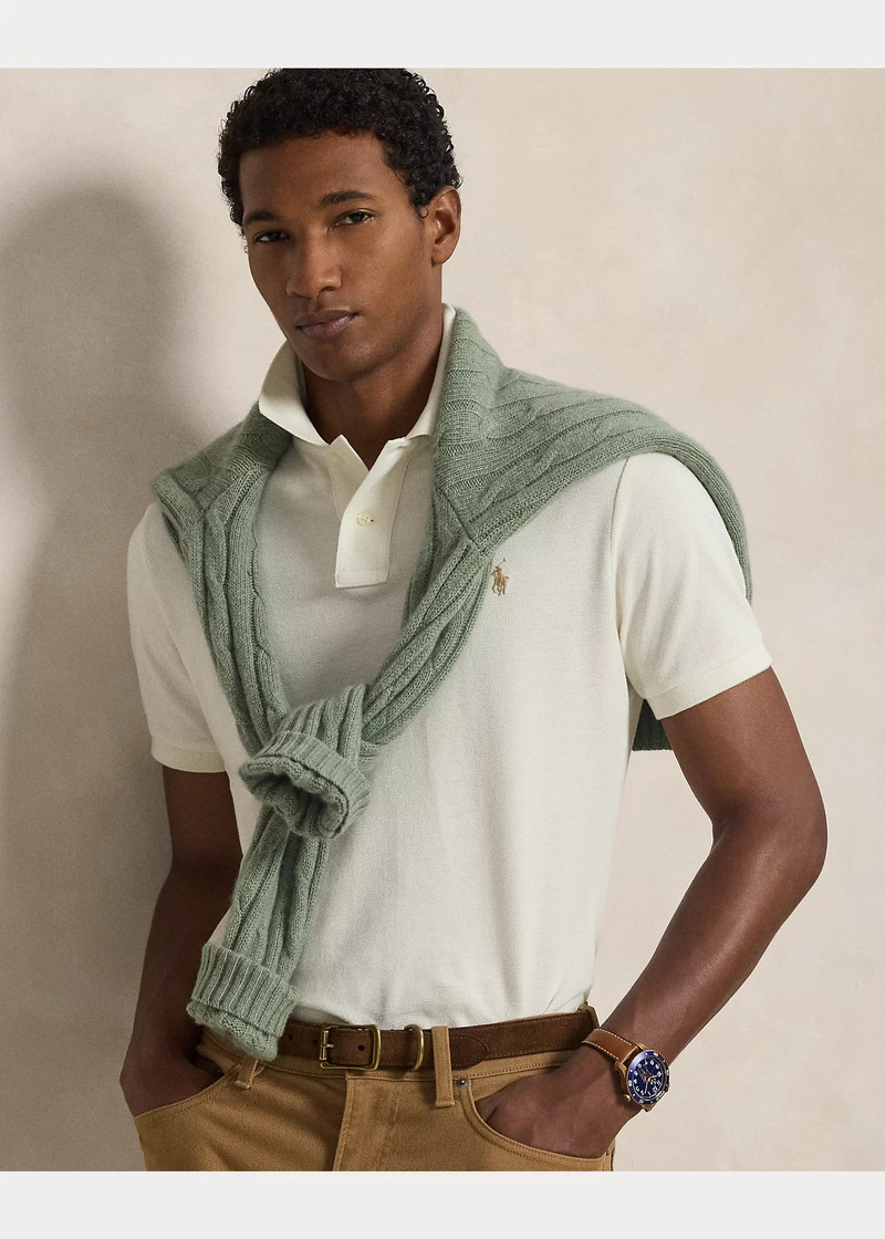 The Iconic Custom Slim Fit Mesh Polo 5