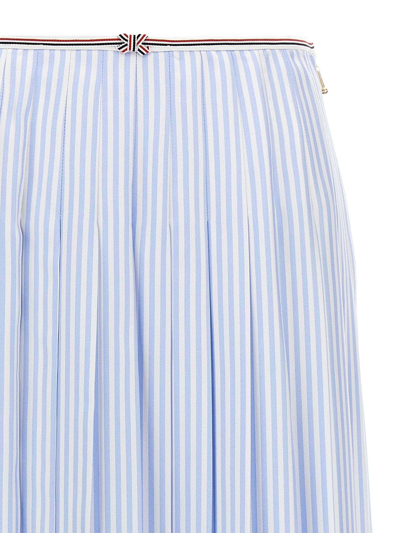 Silk Skirt Skirts Light Blue - 3