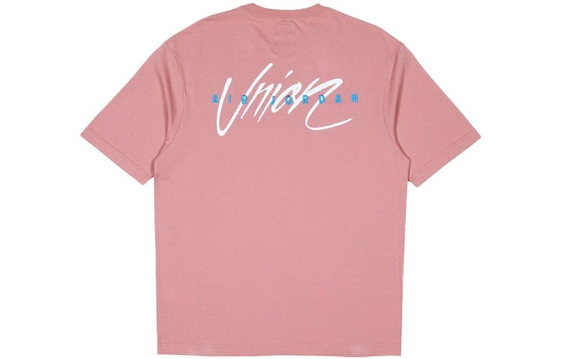 Jordan Air Jordan x Union LA Dunk Printing Sports Round Neck T-Shirt 'Pink' CZ1457-695 outlook