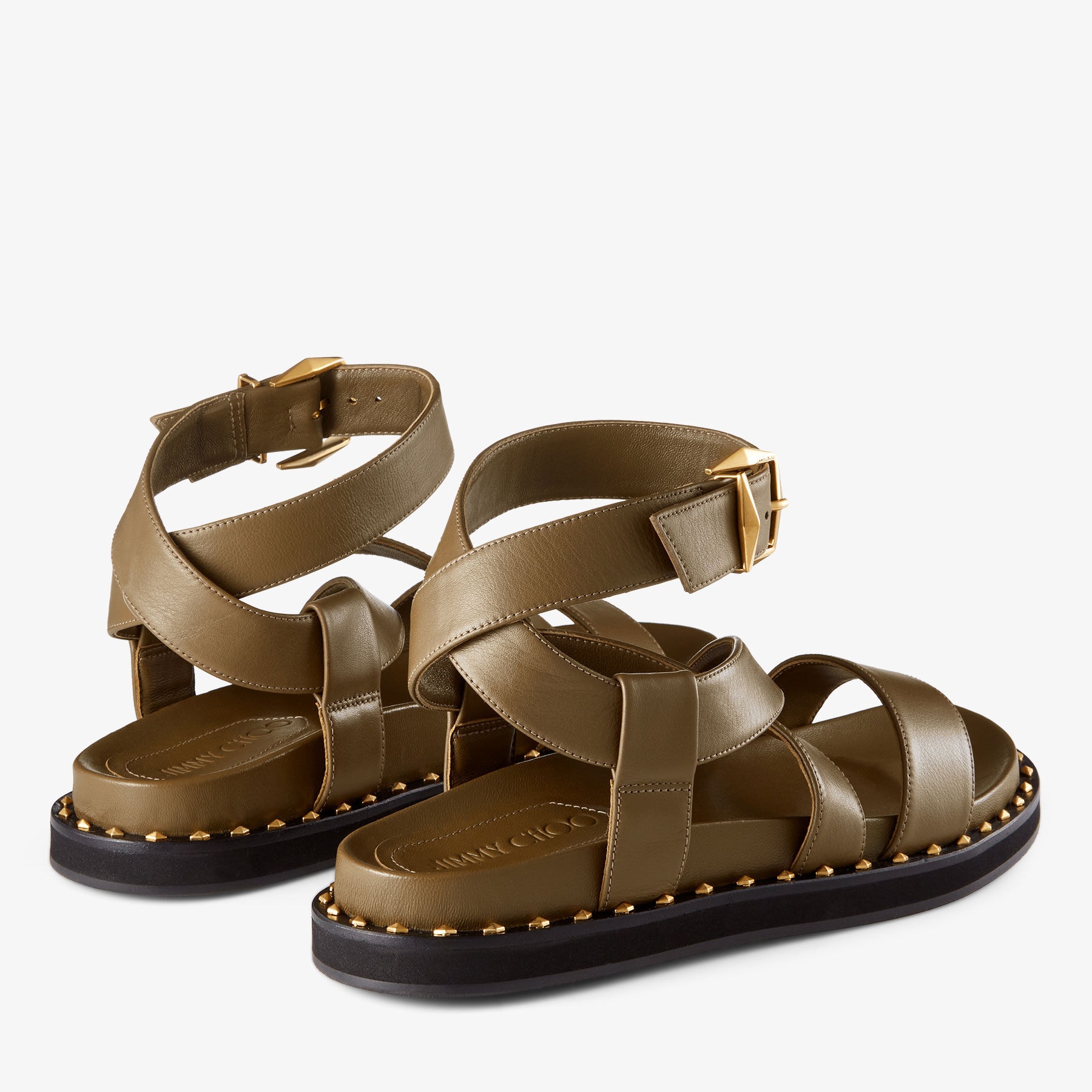 Blaise Flat
Caper Green Leather Sandals - 3