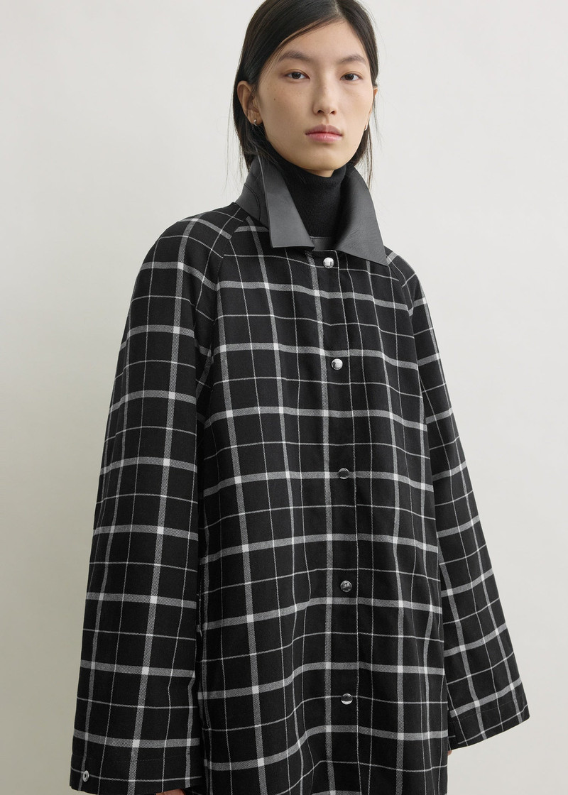 Windowpane country coat black/white 5