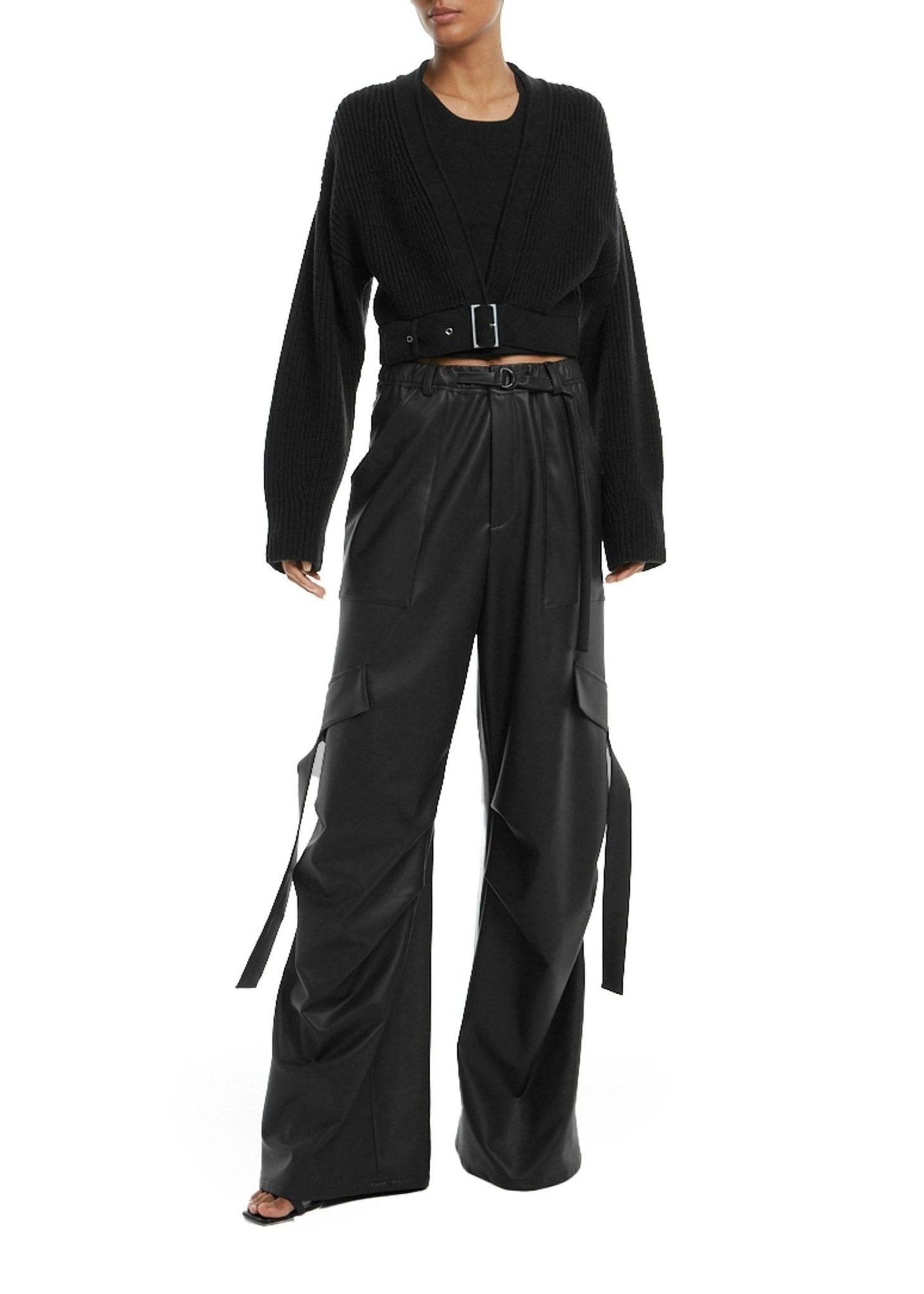 Wool Belted Cardigan - 3