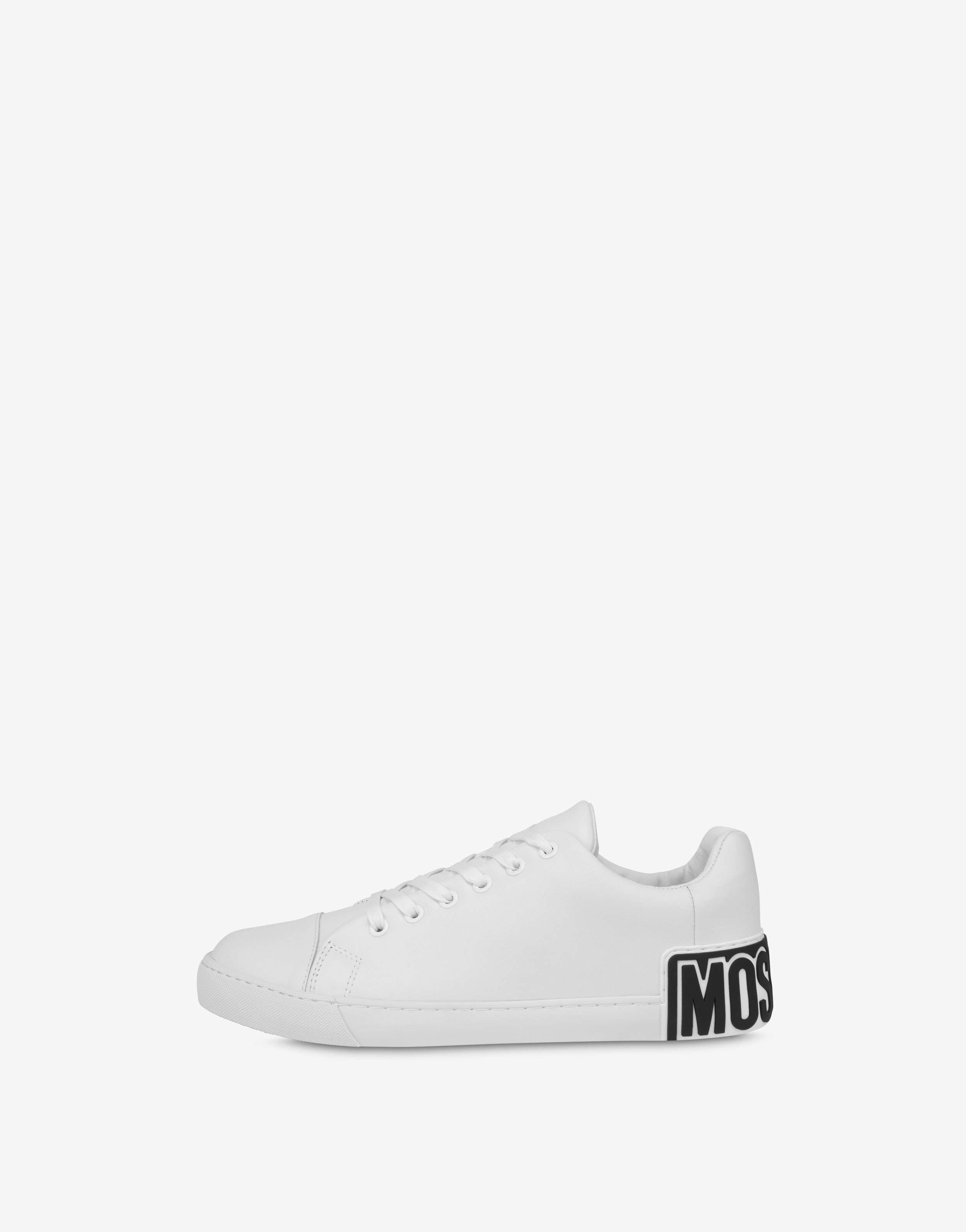 MAXI LOGO CALFSKIN SNEAKERS - 2