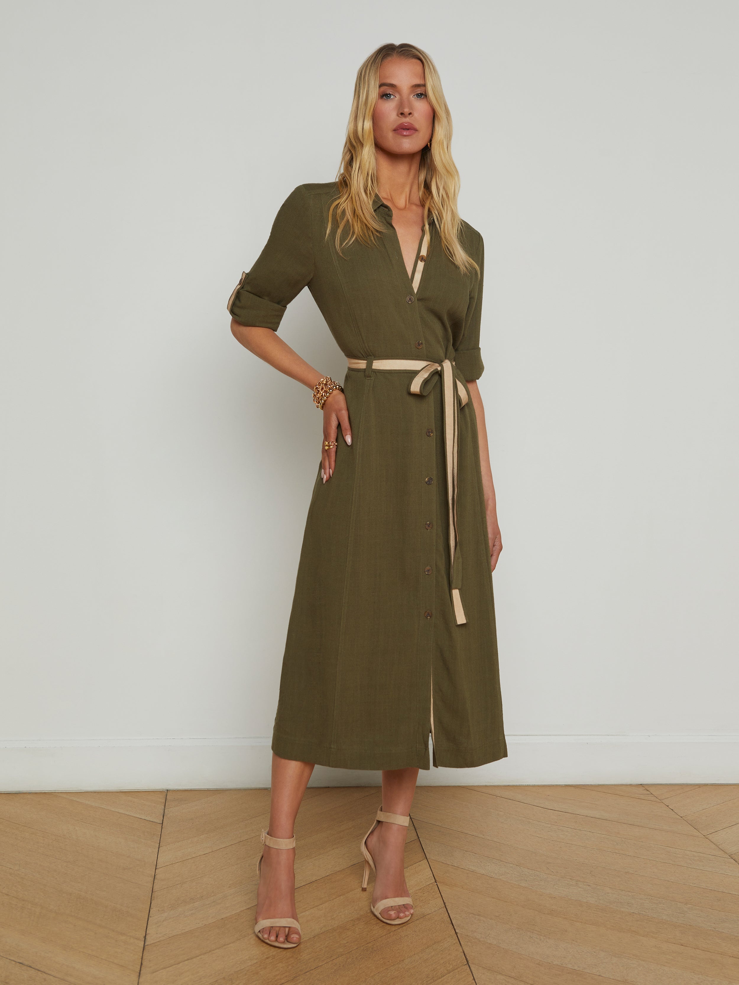 Malika Linen-Blend Shirt Dress - 2