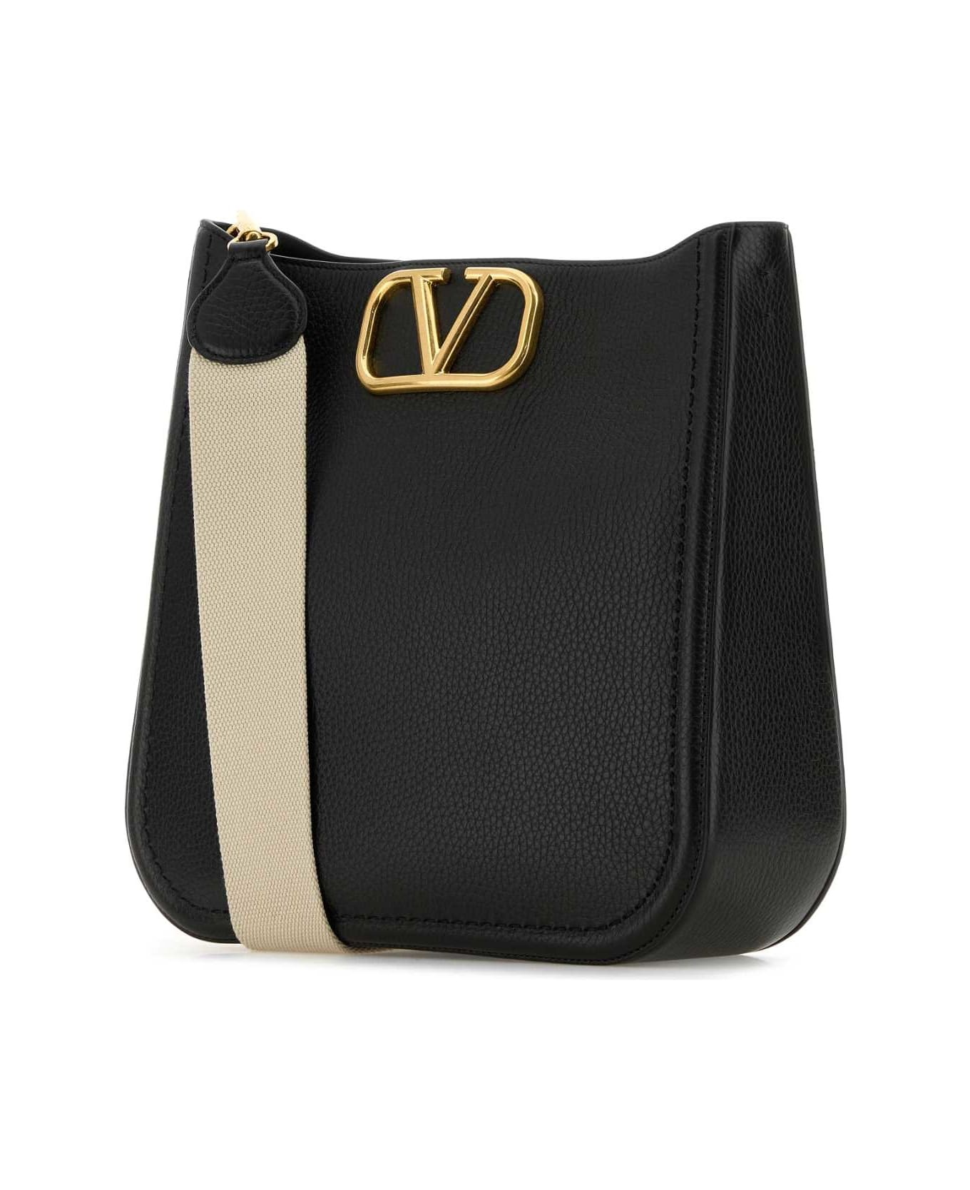 Black Leather Alltime Shoulder Bag - 2