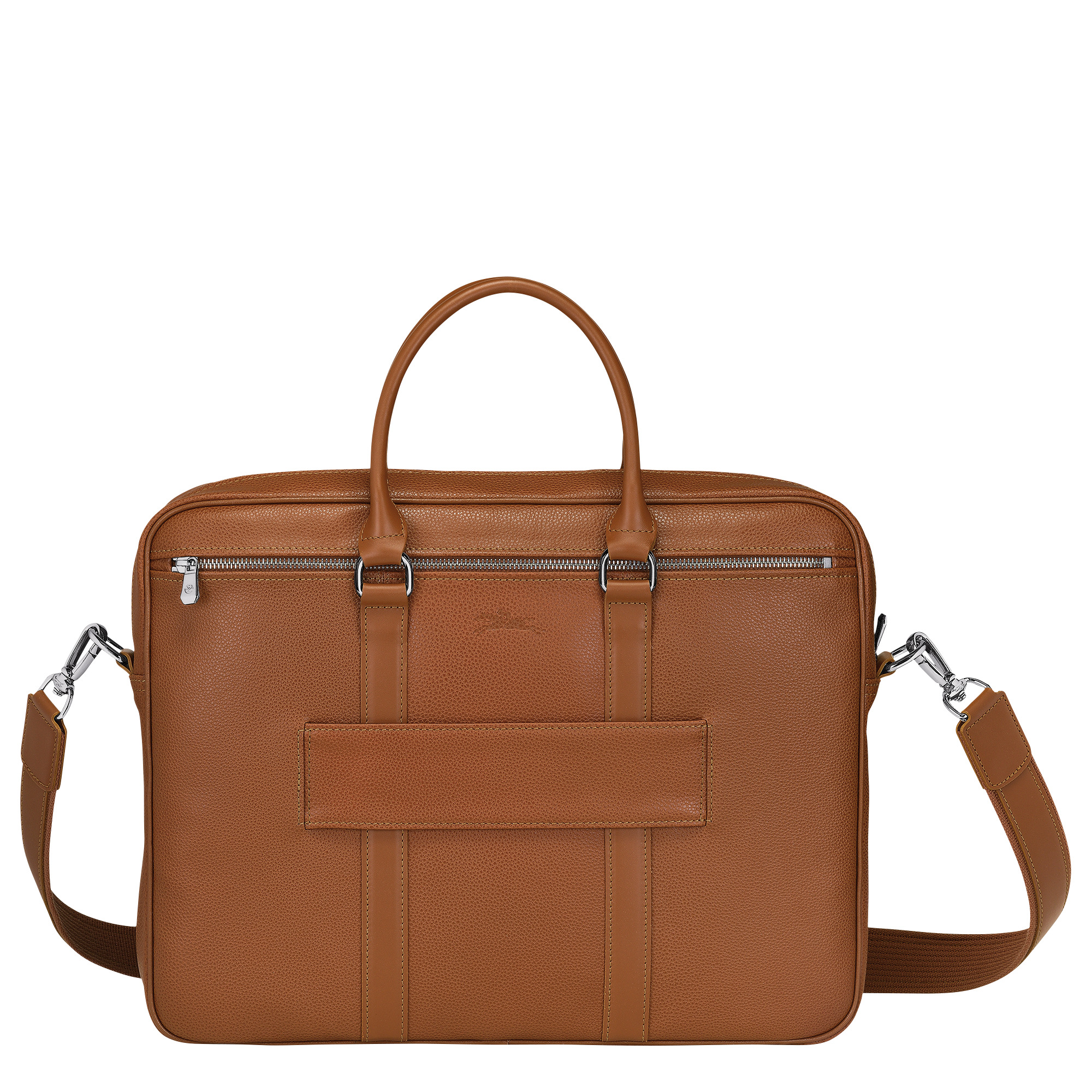 Le Foulonné S Briefcase Caramel - Leather - 4