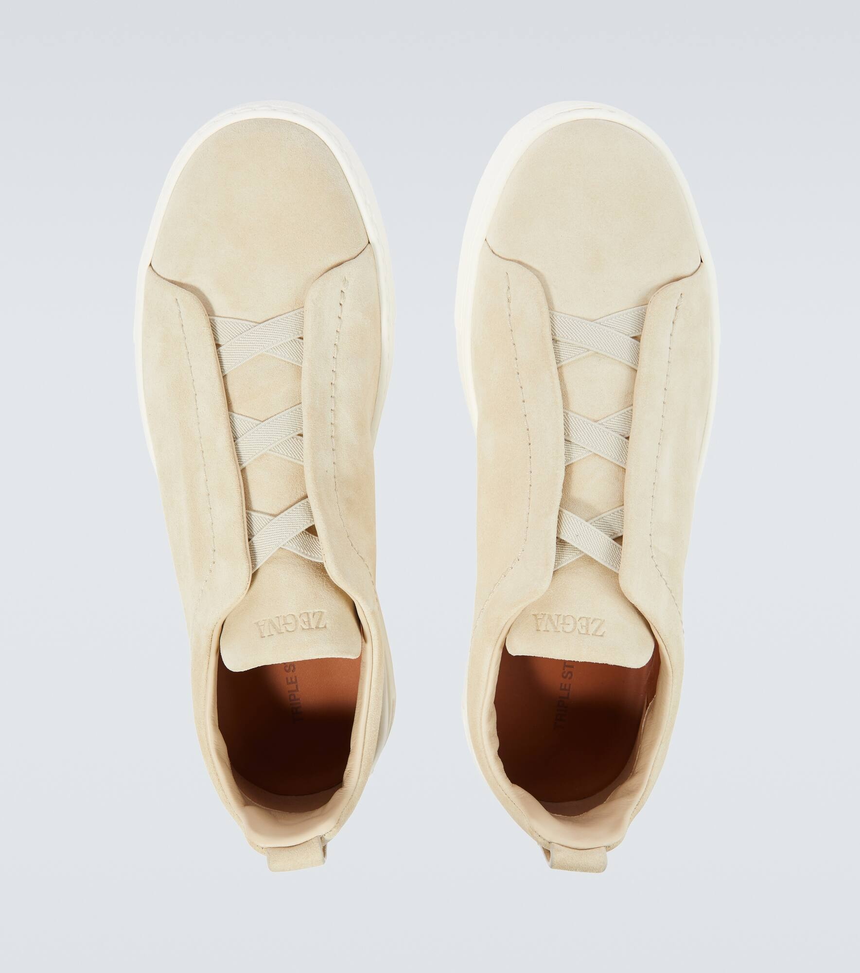 Triple Stitch suede sneakers - 4