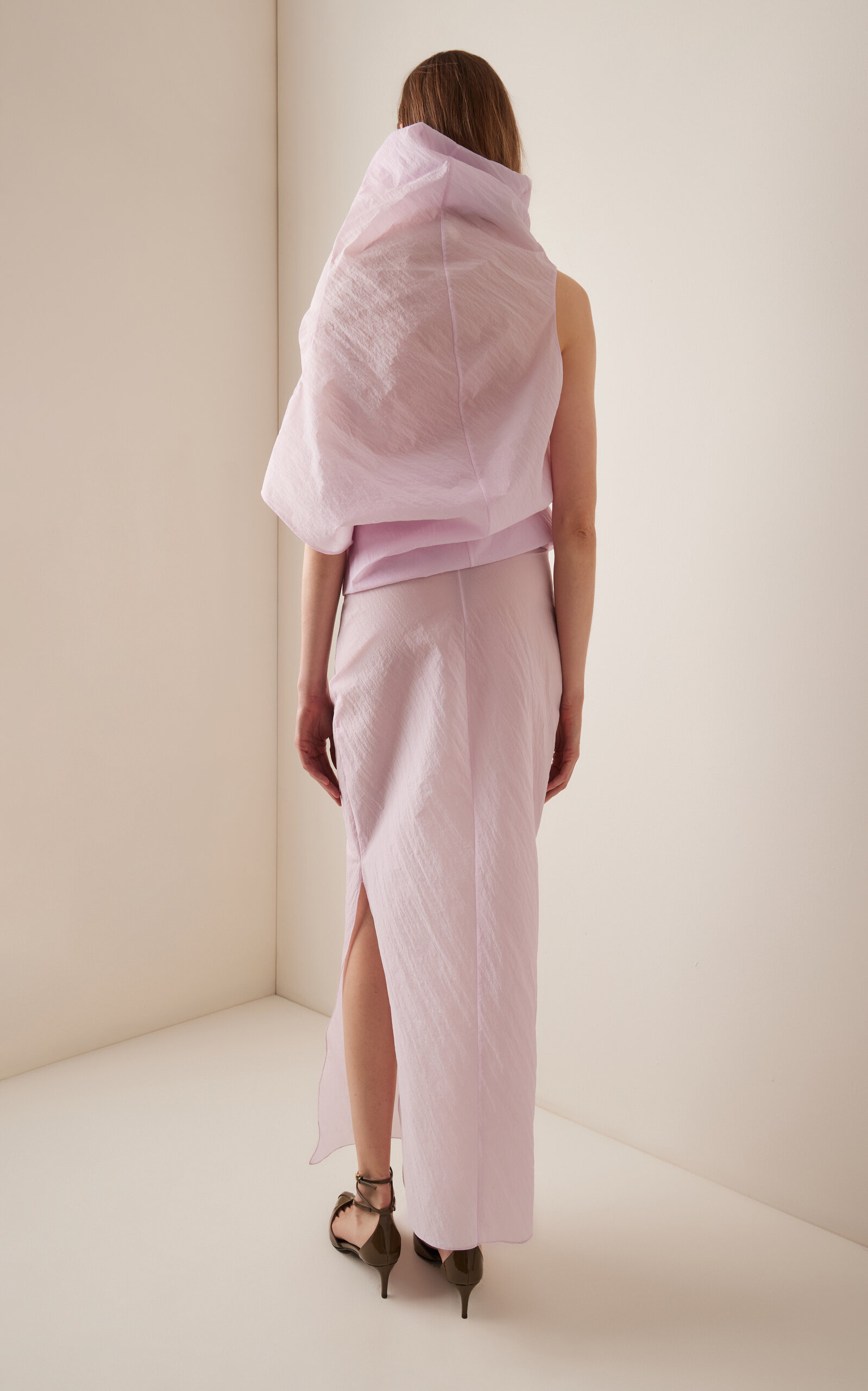 Jeanty Silk Gauze Midi Dress pink - 4