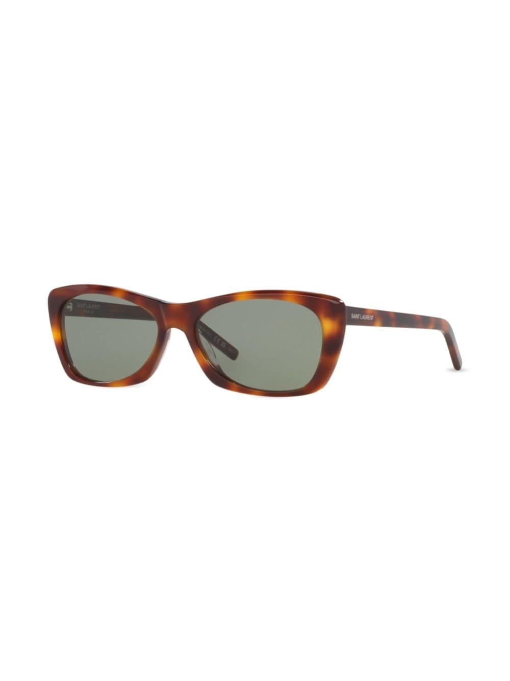 tortoiseshell rectangular sunglasses - 2