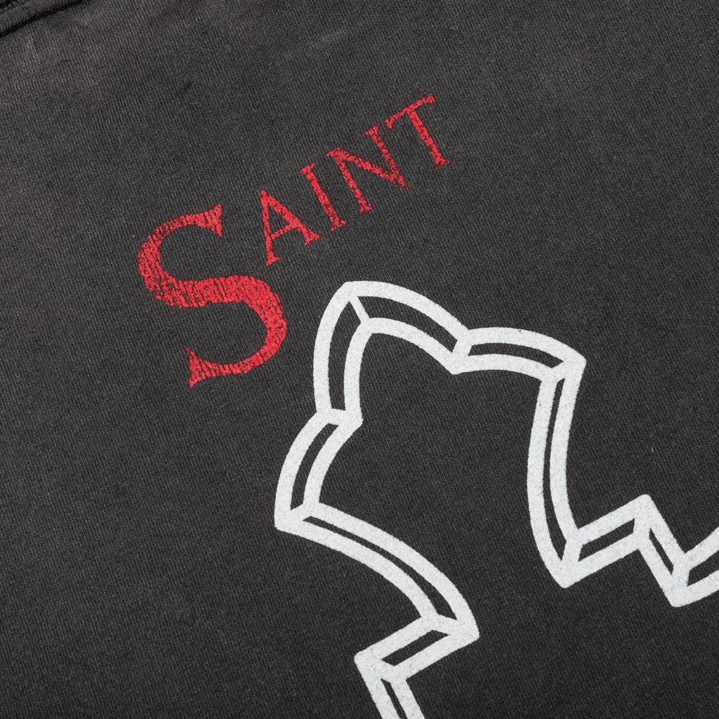 SAINT MICHAEL X 2PAC  T-SHIRT - BLACK - 4