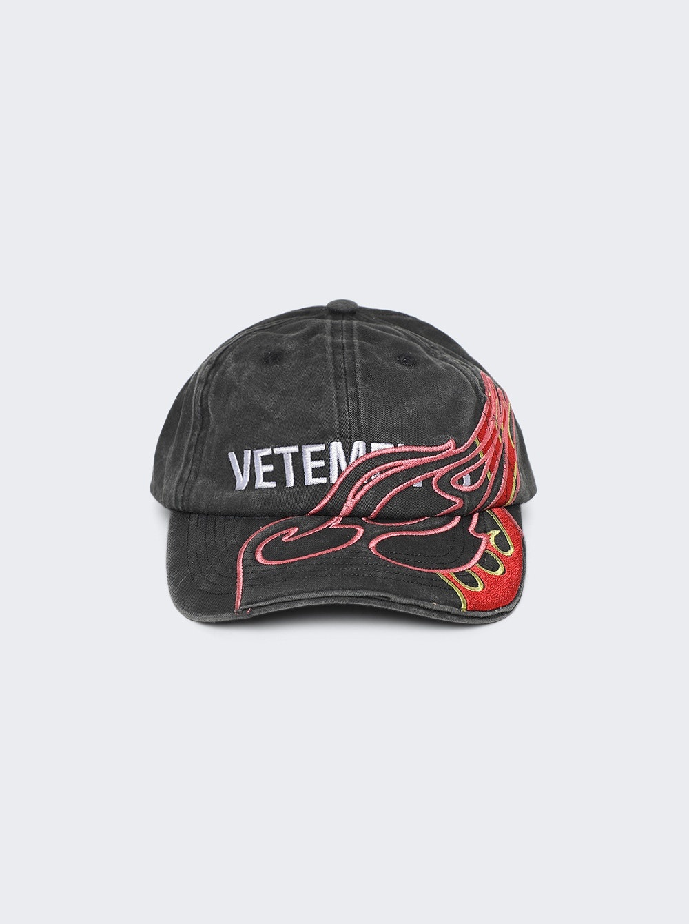 Flame Logo Cap Black - 1