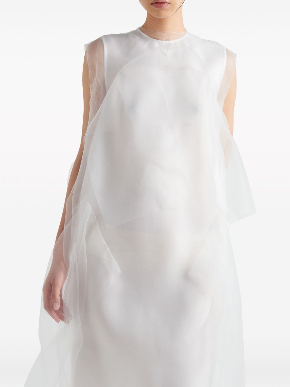 technical voile dress - 4