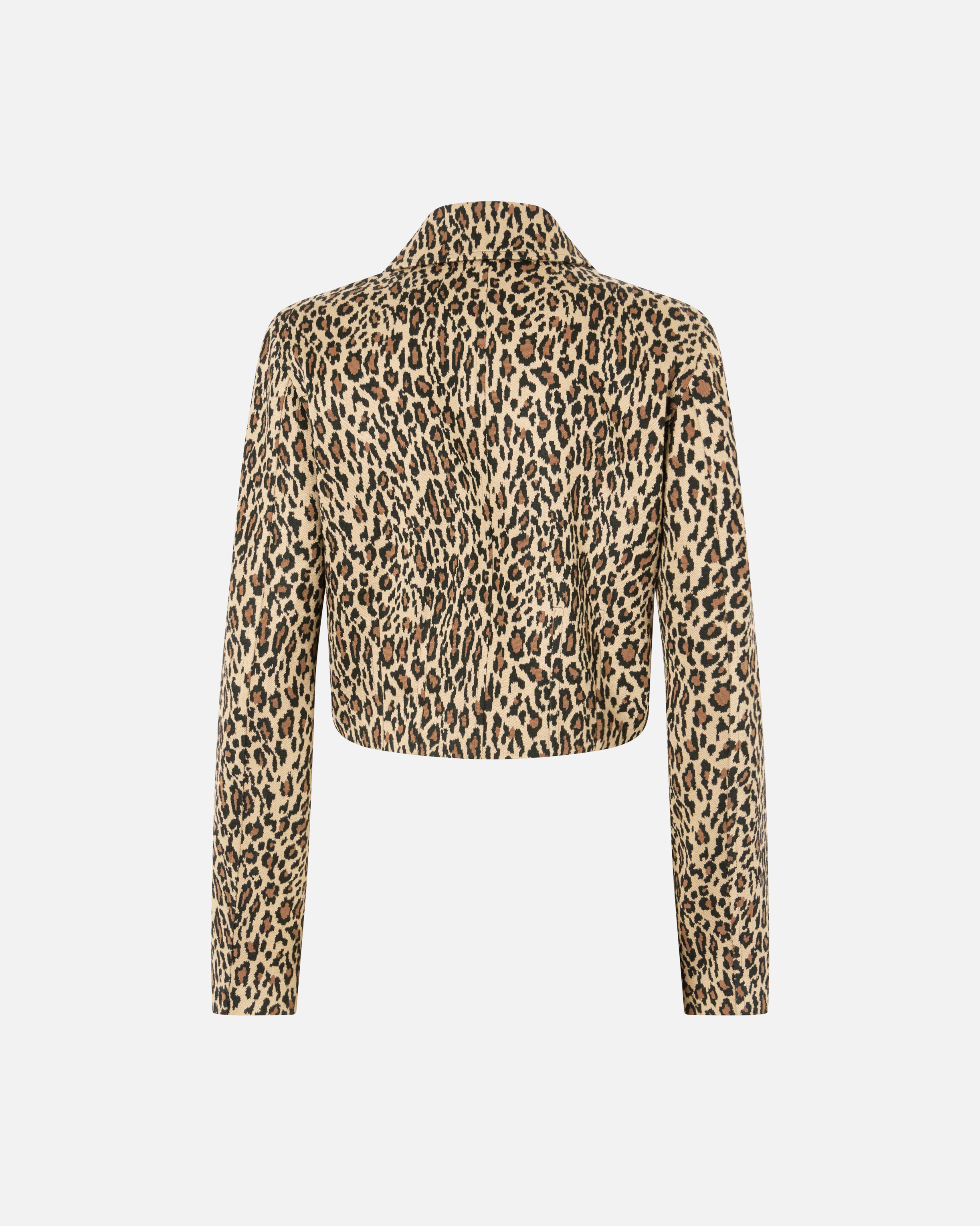 SHORT LEOPARD JACKET WITH POCKETS - 2