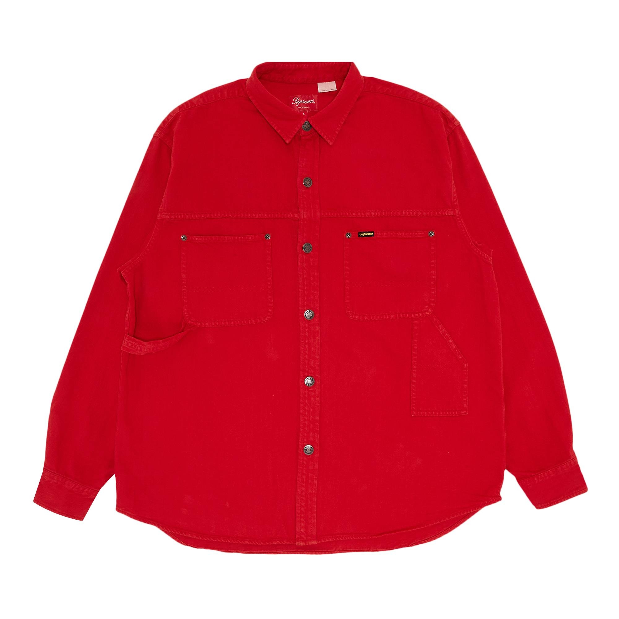 Supreme Denim Painter Shirt 'Red' - 1