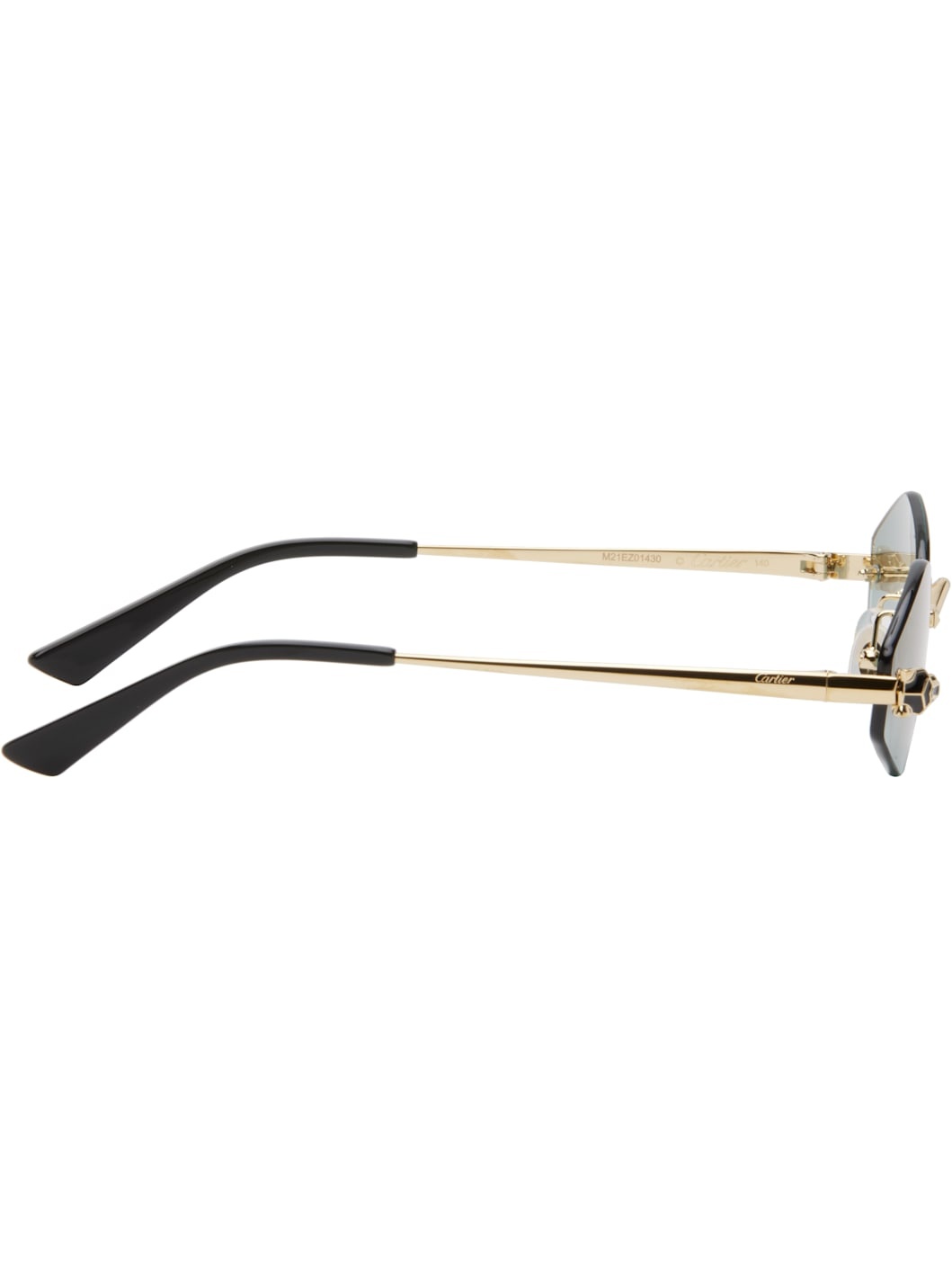 Gold & Green 'Panthère de Cartier' Sunglasses - 2