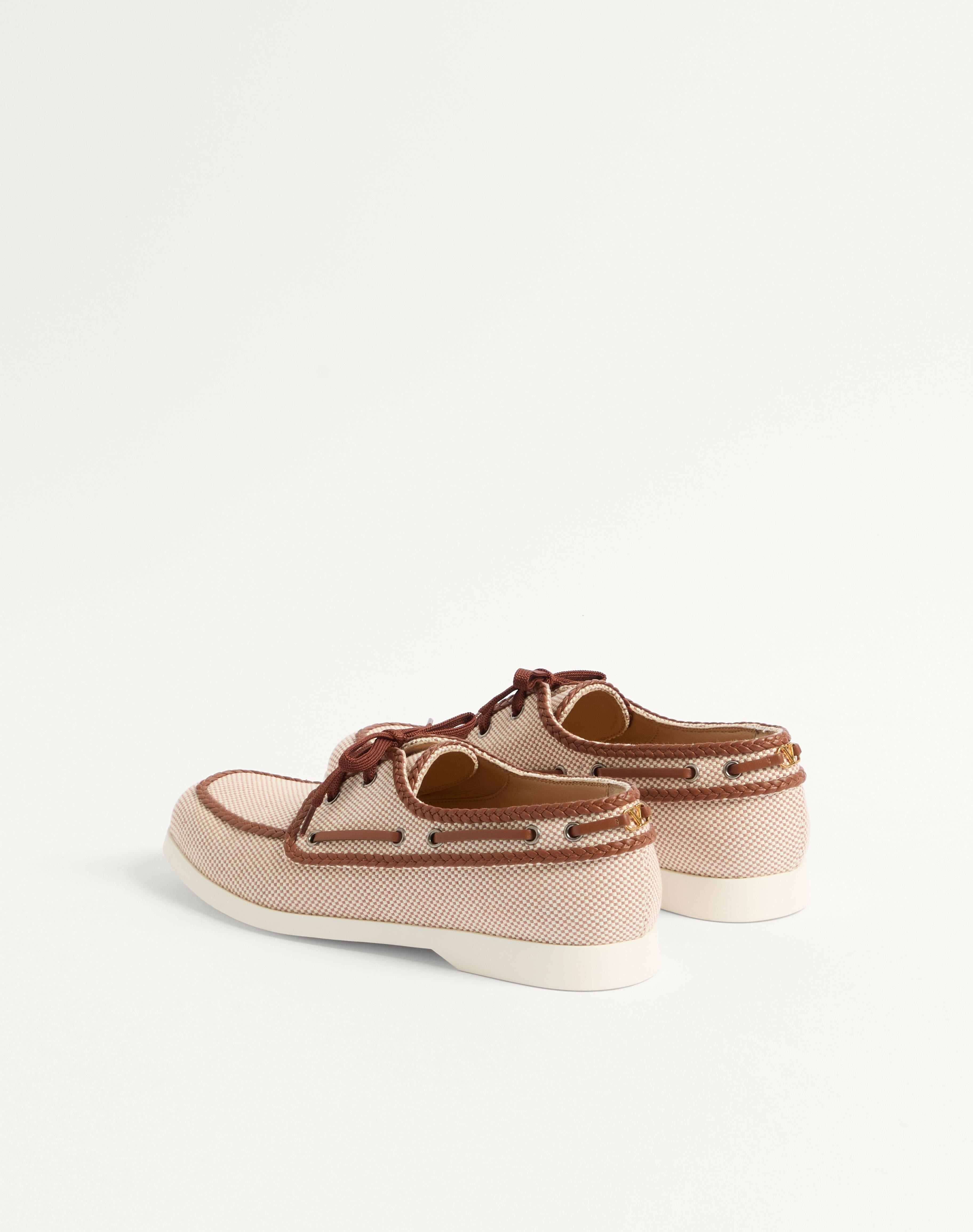 PALM AVENUE CANVAS AND NAPPA BOAT SHOE - 6