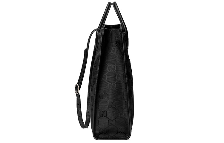 Gucci Off The Grid OTG Environmental Friendly Series Logo Leather Logo Nylon Large Capacity handbag  - 4