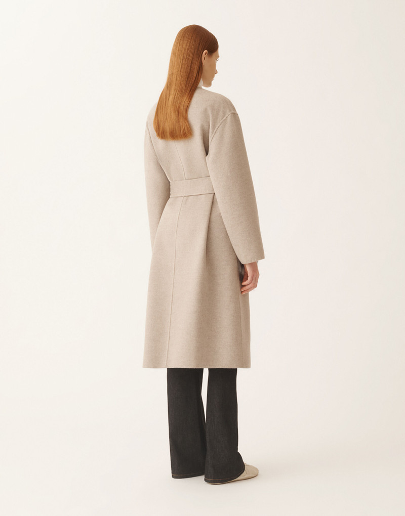 Double-faced wool and cashmere coat 4