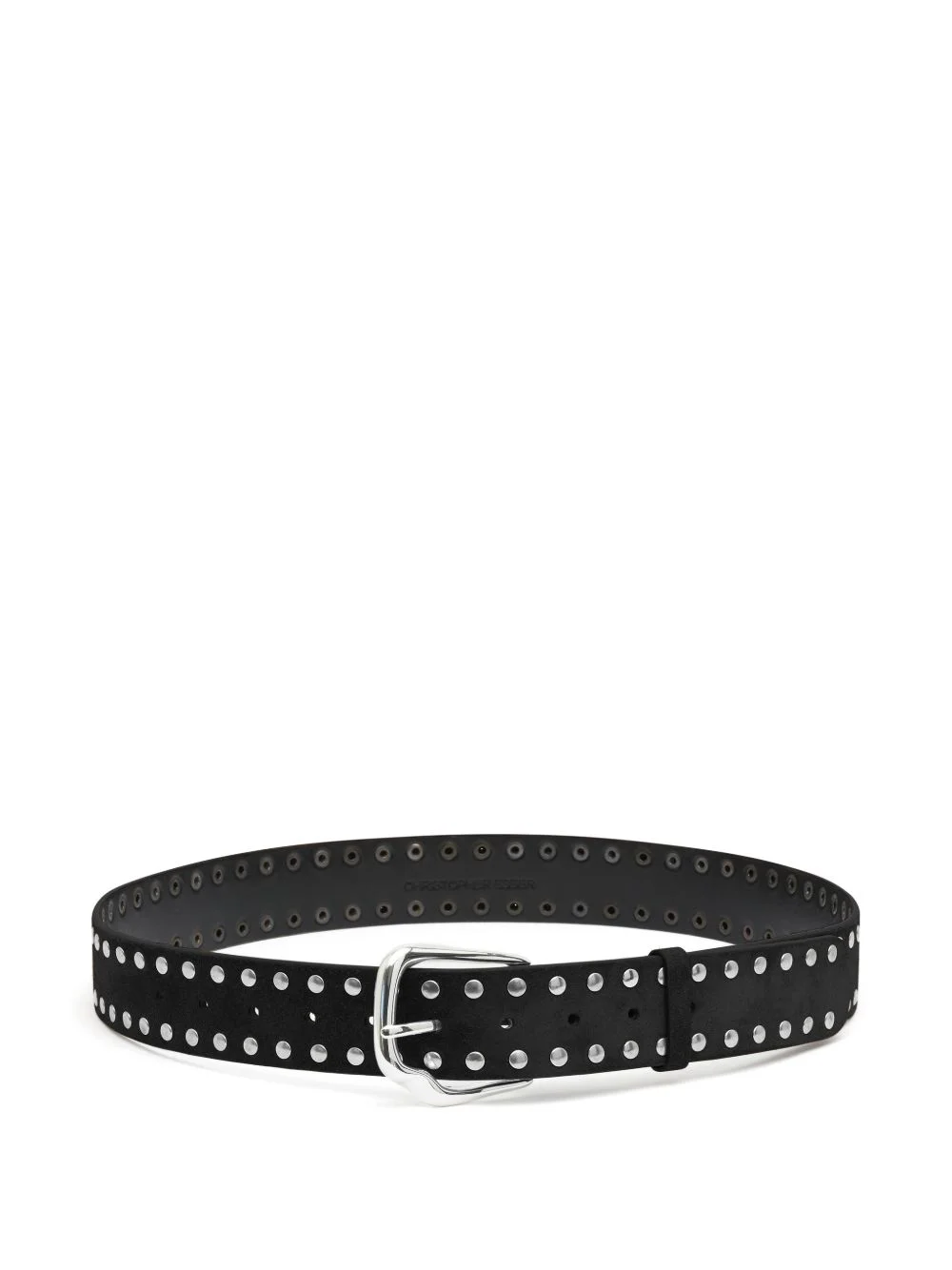 Maverick stud-embellished suede belt - 1