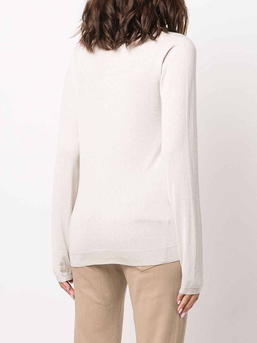 cashmere-blend V-neck jumper - 4