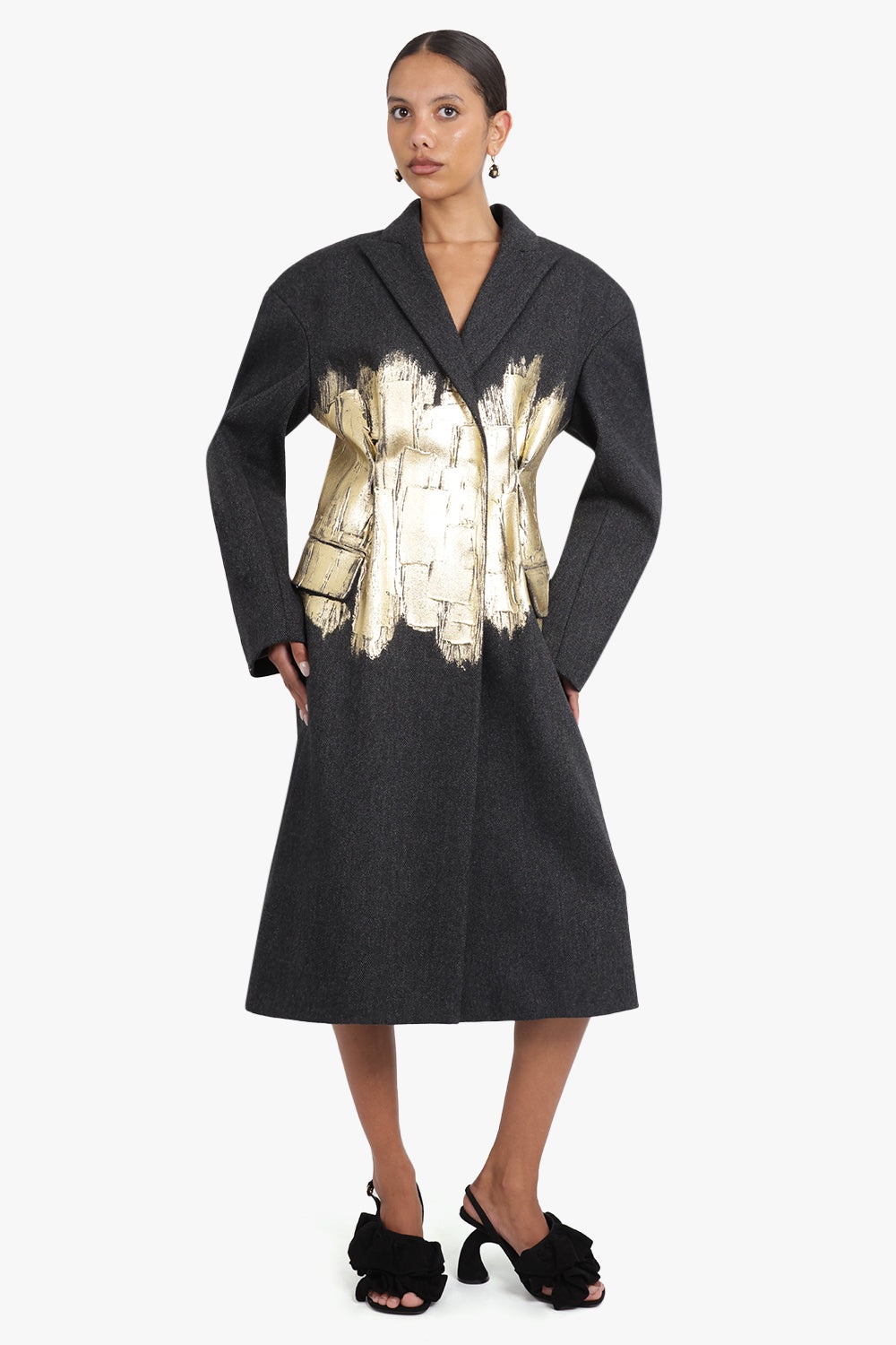 【DRIES VAN NOTEN】Hand painted coat Dries Van Noten HAND PAINTED COAT | REVERSIBLE
