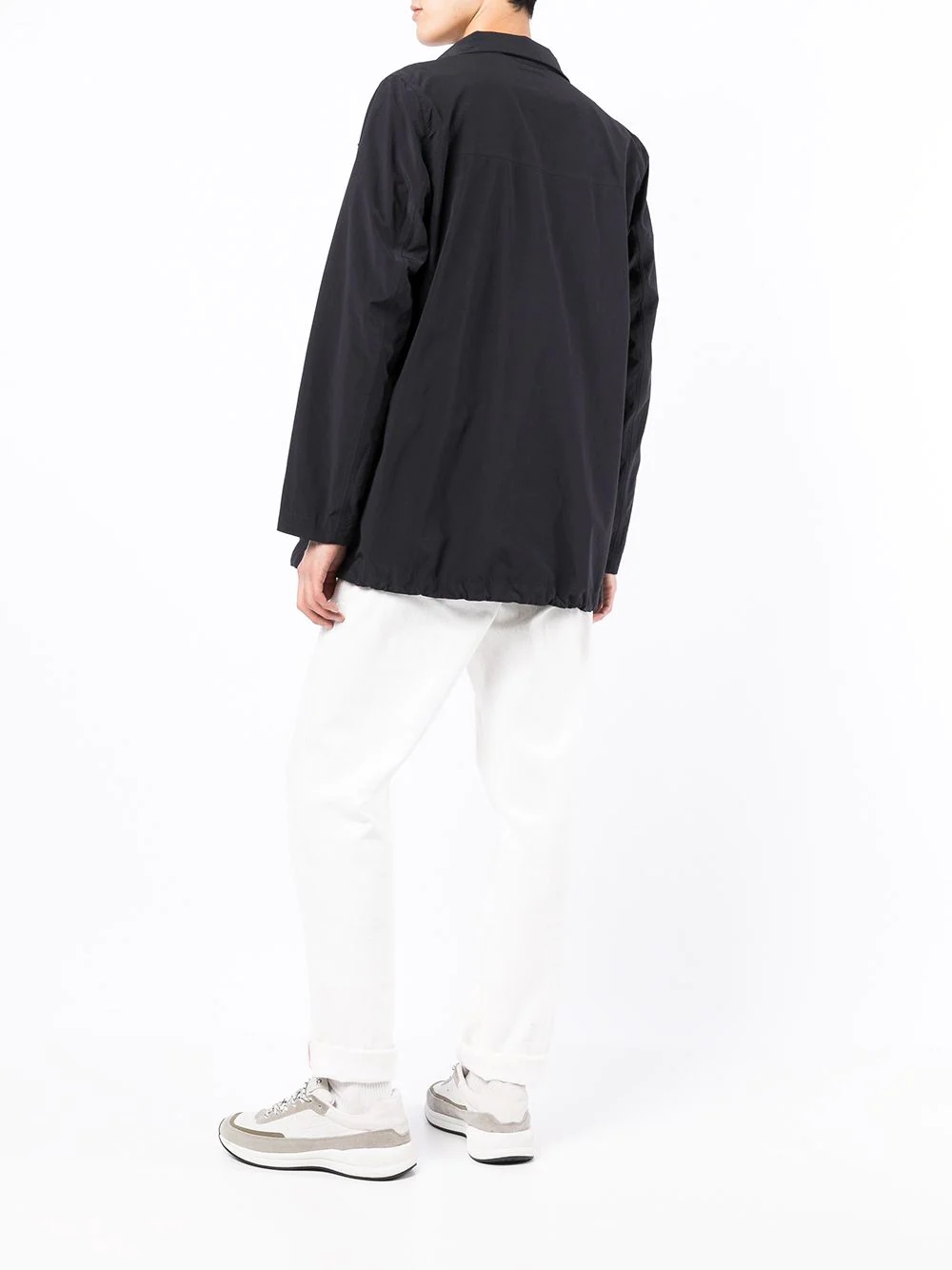 long-sleeve hooded rain jacket - 6