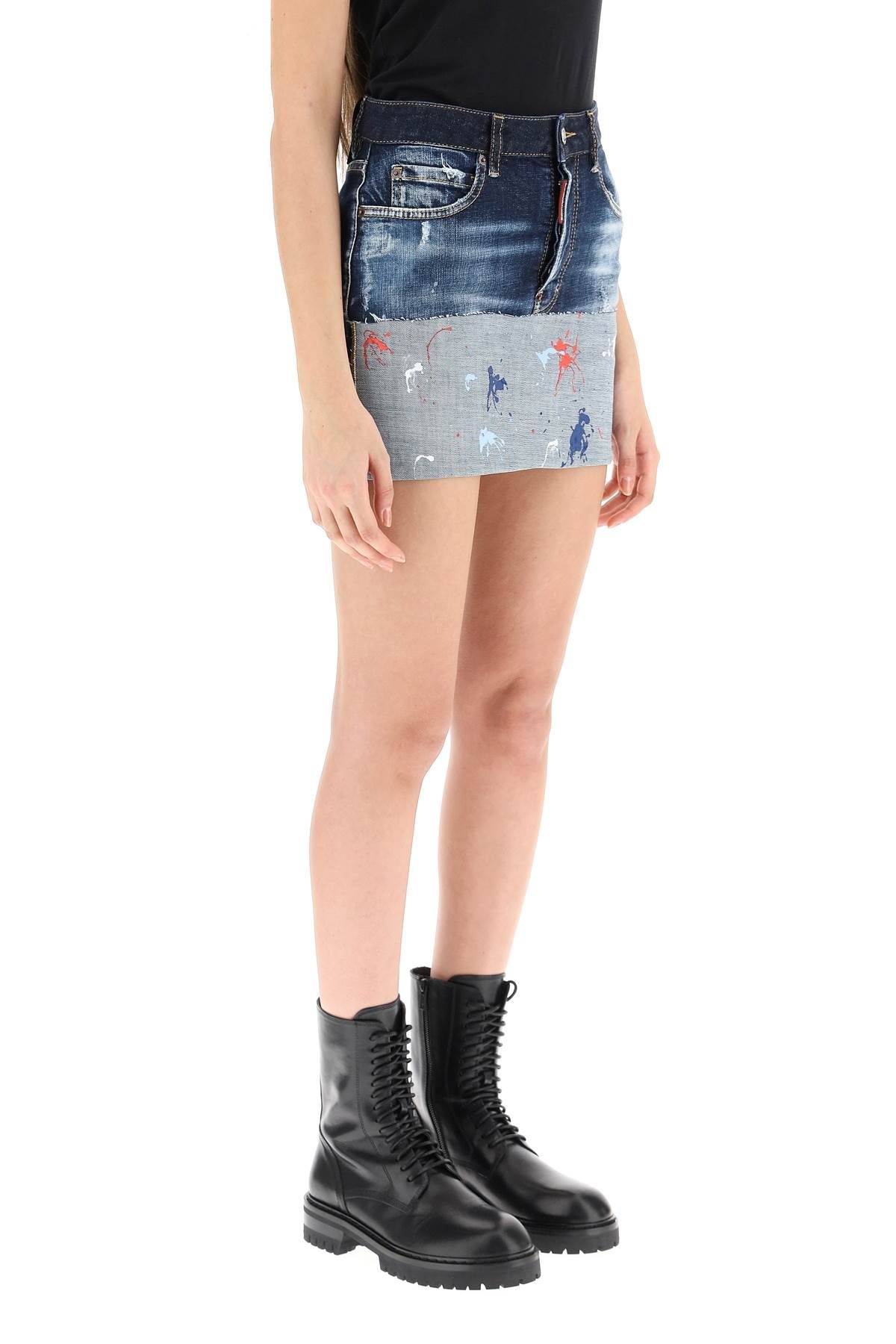 DENIM MINI SKIRT - 3