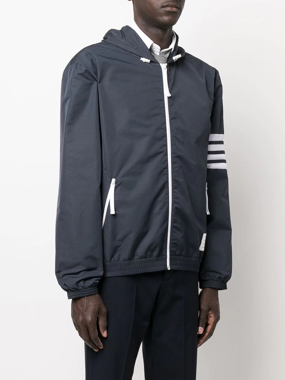 4-Bar stripe hooded jacket - 3