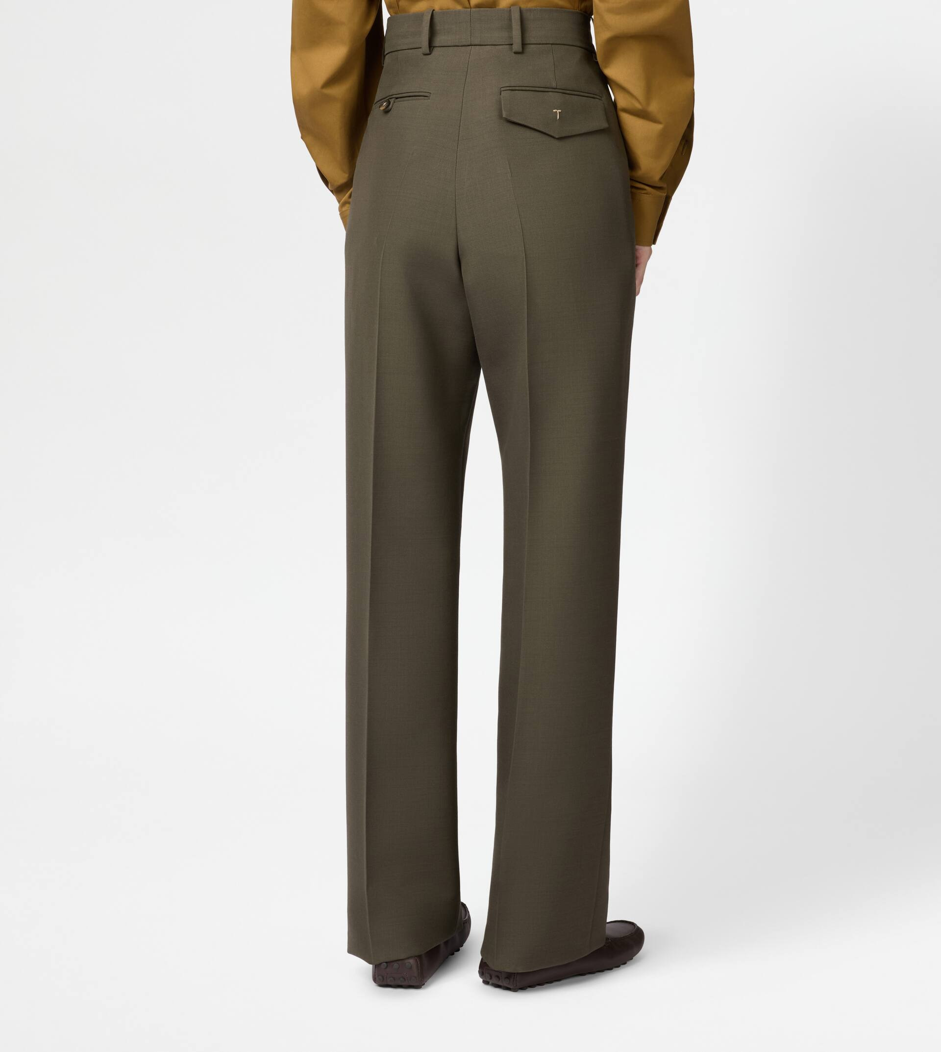 PANTS IN WOOL - GREEN - 4