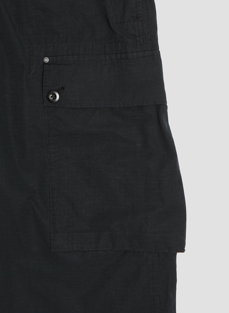 Naval Dungaree in Black (Cotton Ripstop) 10