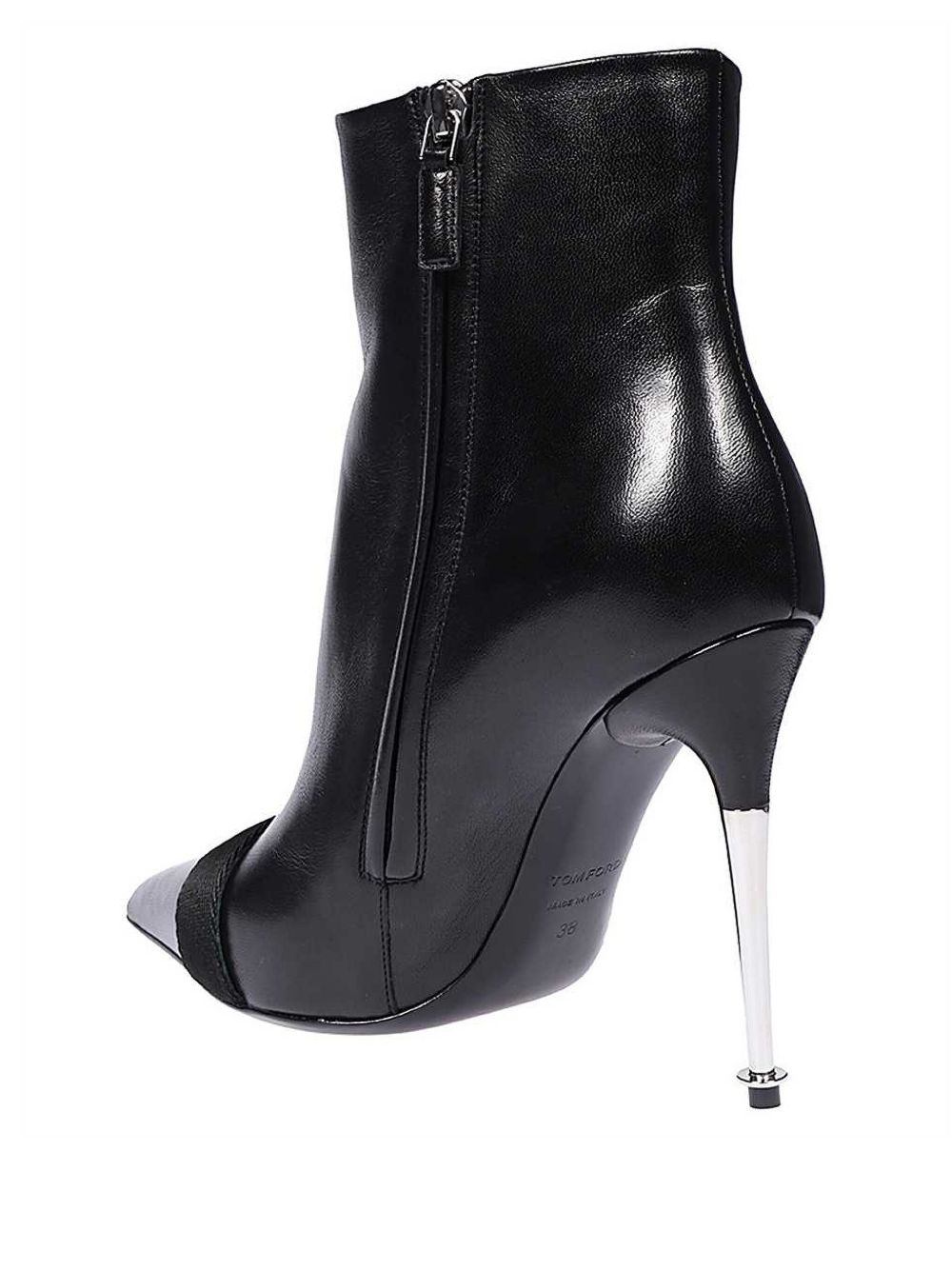110mm leather ankle boots - 3