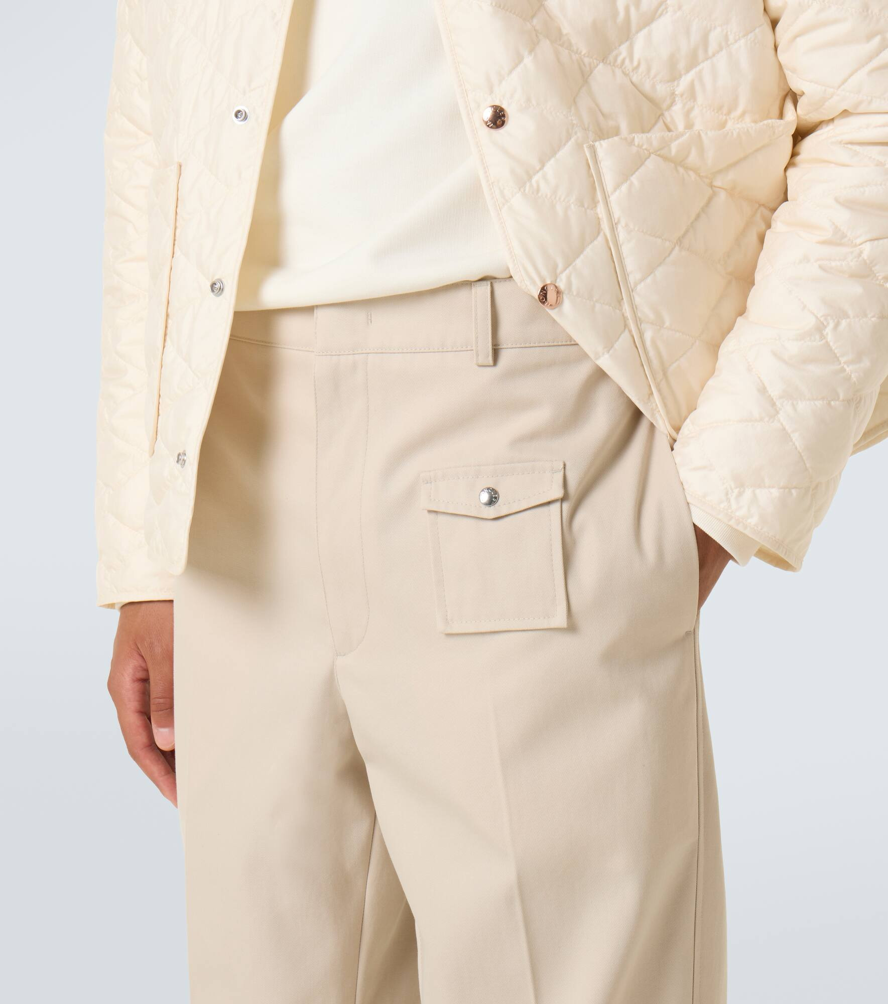 Pleated gabardine chinos - 5