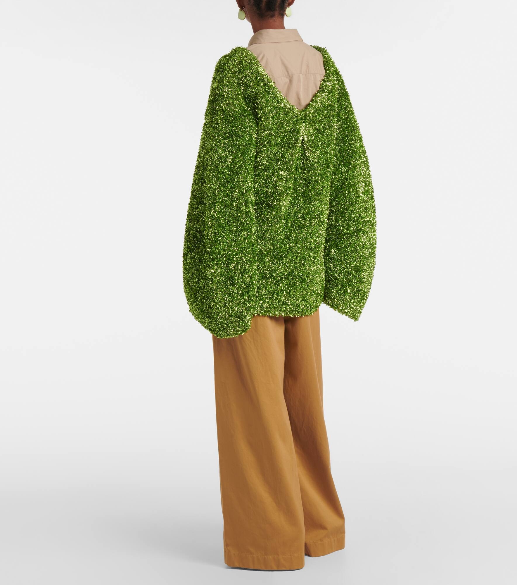 Oversized lamé sweater - 3